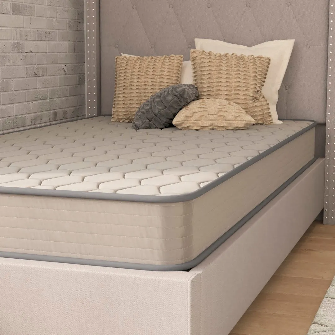6" Twin Hybrid Spring Mattress in Box, CertiPUR-US Certified, Breathable Cover