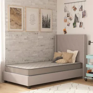 6" Twin Hybrid Spring Mattress in Box, CertiPUR-US Certified, Breathable Cover