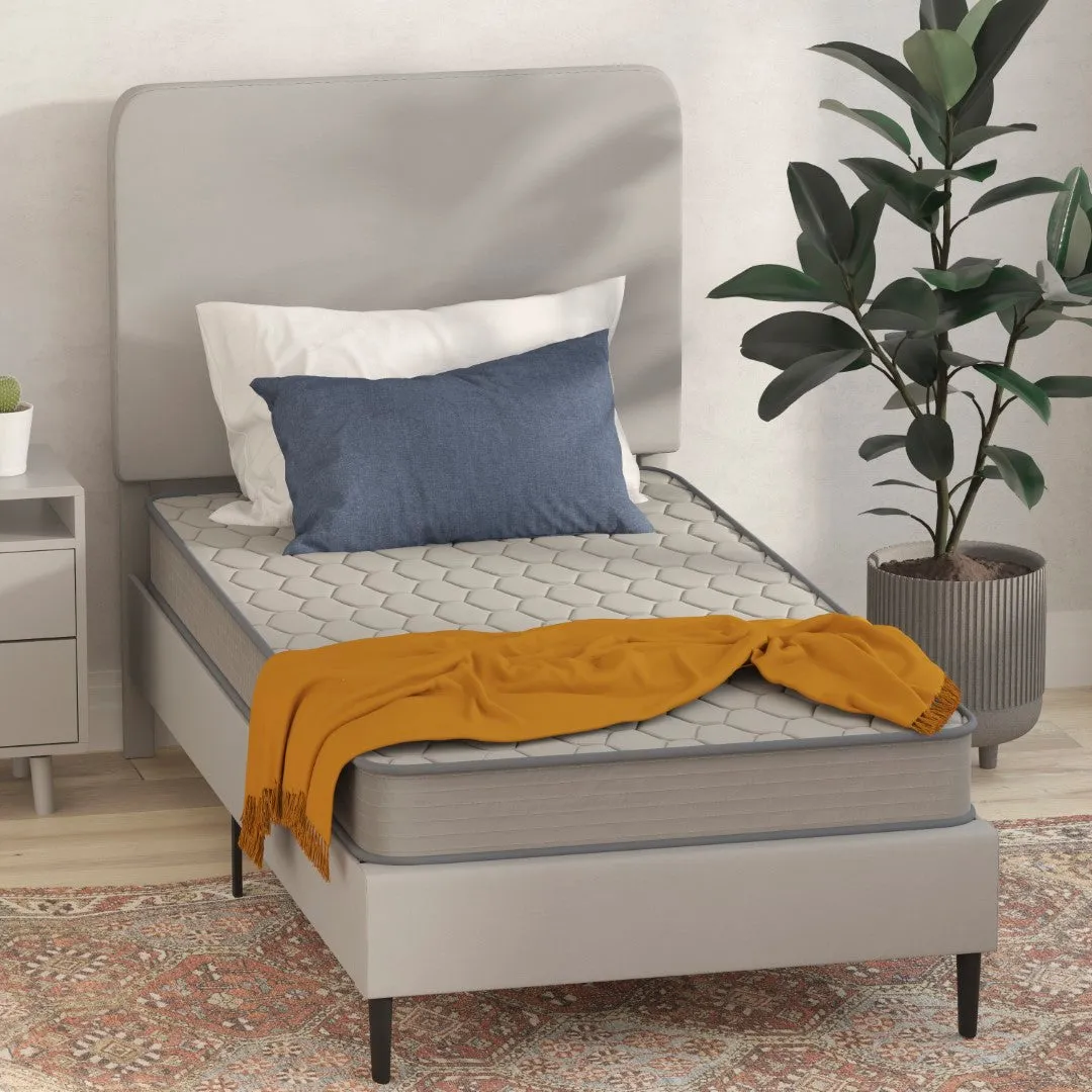 6" Twin Hybrid Spring Mattress in Box, CertiPUR-US Certified, Breathable Cover