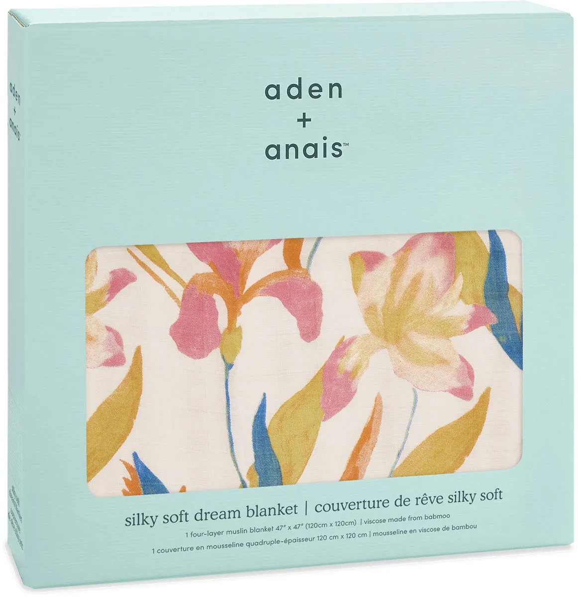 Aden   Anais Silky Soft Dream Blanket - Marine Gardens