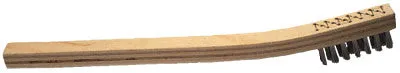 Advance Brush Welders Toothbrushes, 7 1/2", 3 X 7 Rows,Carbon Steel Wire, Wood Handle, 85054