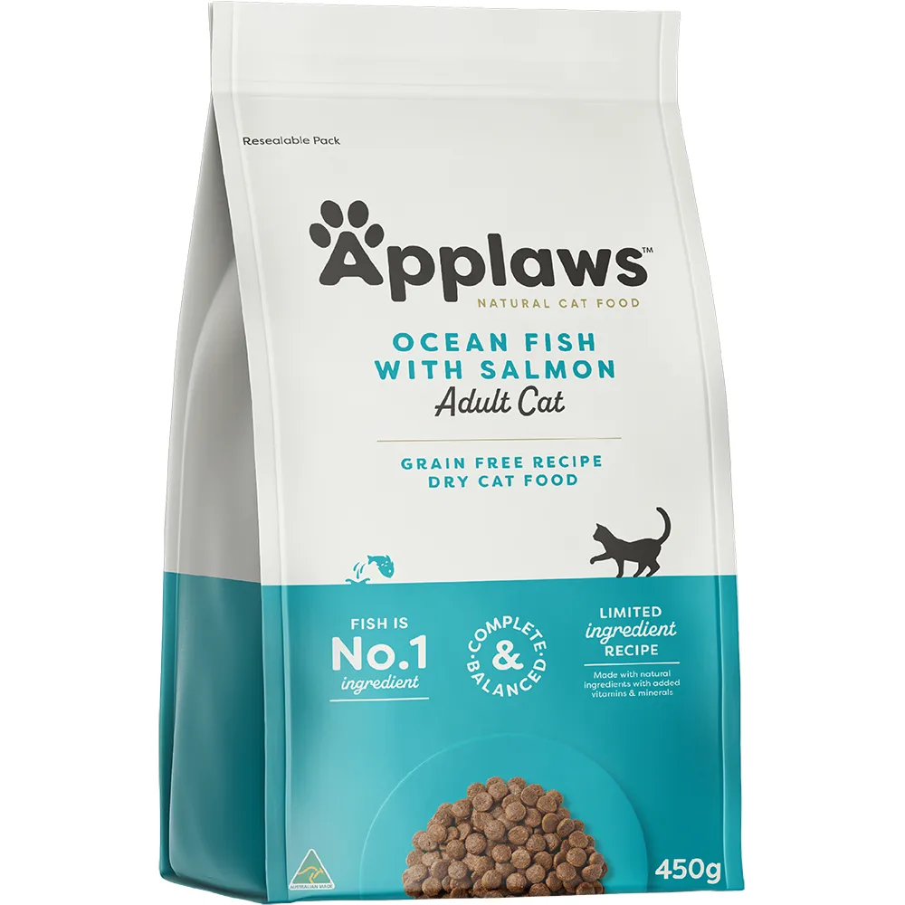 Applaws Natural Dry Cat Food Ocean Fish & Salmon 450g
