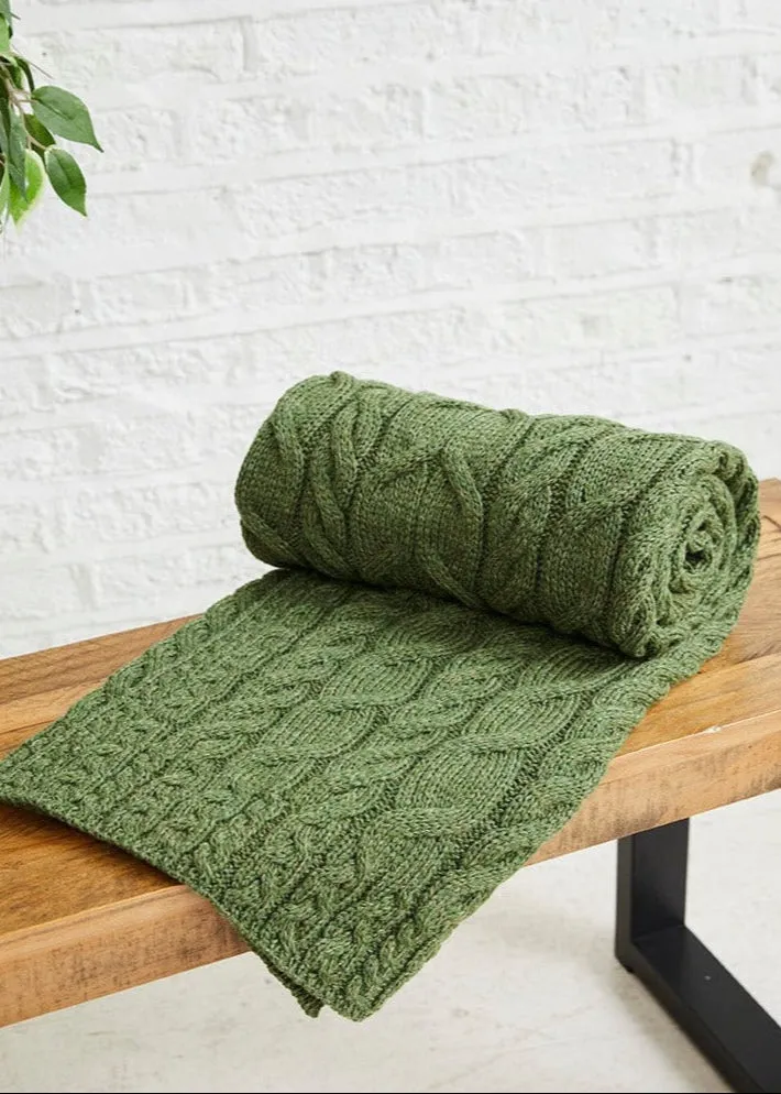 Aran Supersoft Blanket | Green