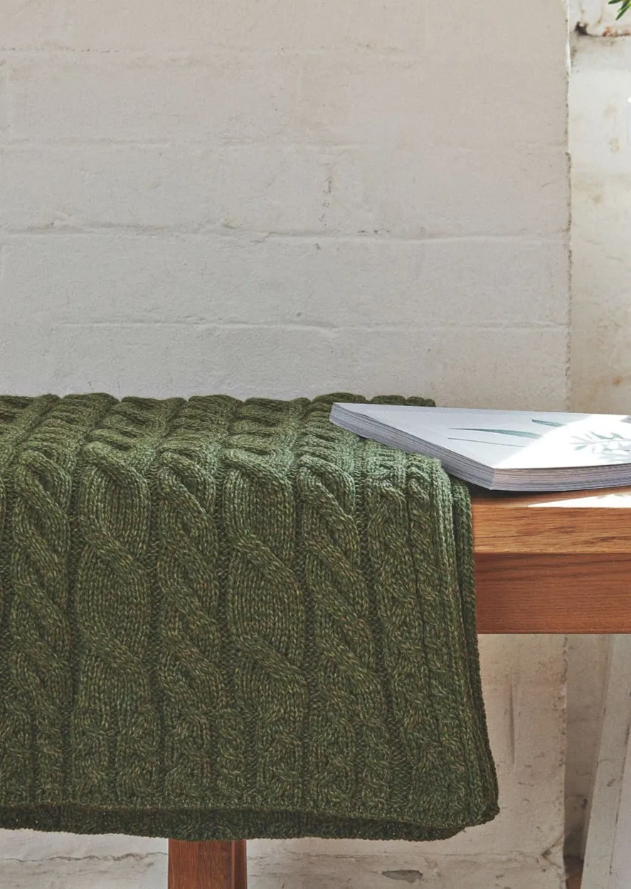 Aran Supersoft Blanket | Green
