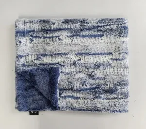Baby Boy Blanket | Minky Plush | Wave Boa Navy | Winx   Blinx
