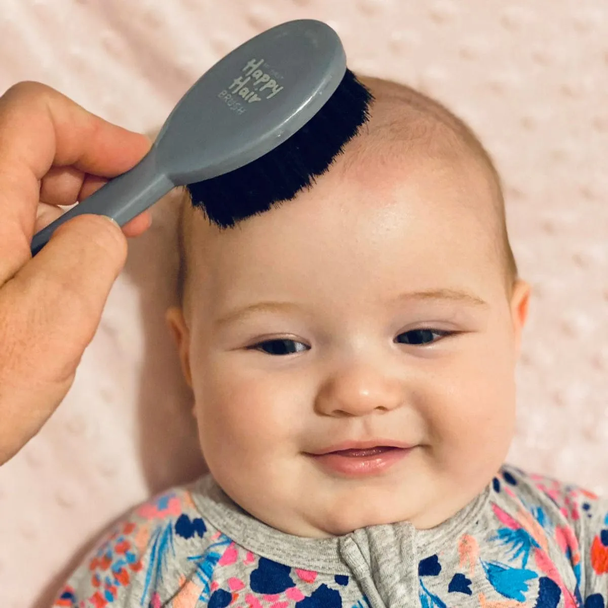 Baby Happy Hair Brush - Grey