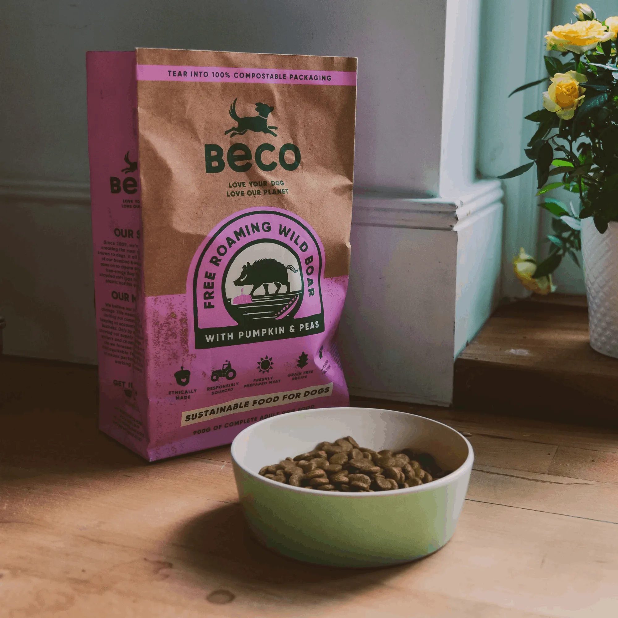 Beco Wild Boar with Pumpkin & Broccoli Dry Adult Dog Food