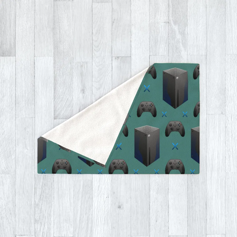 Blanket Throws - X Boxing Green