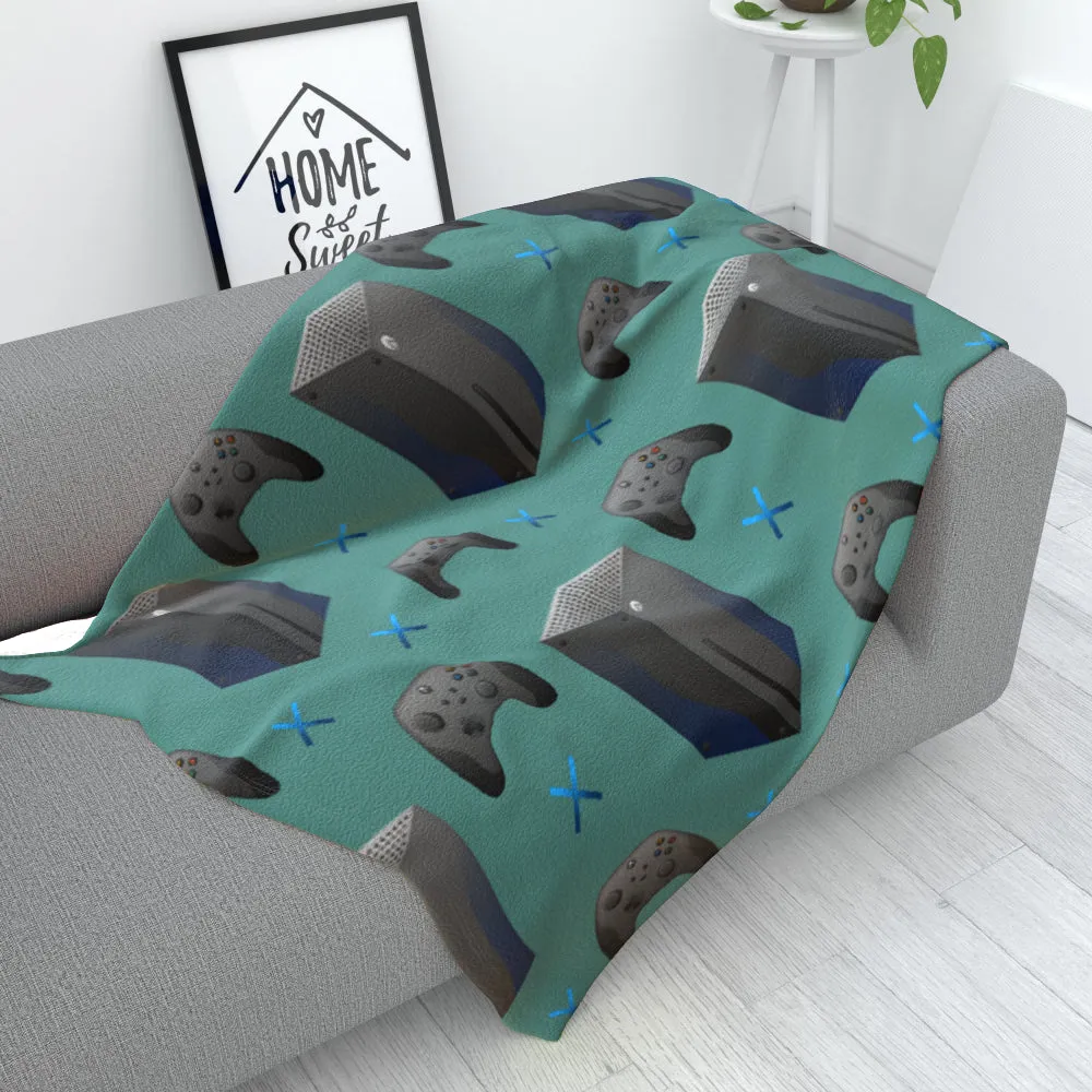 Blanket Throws - X Boxing Green