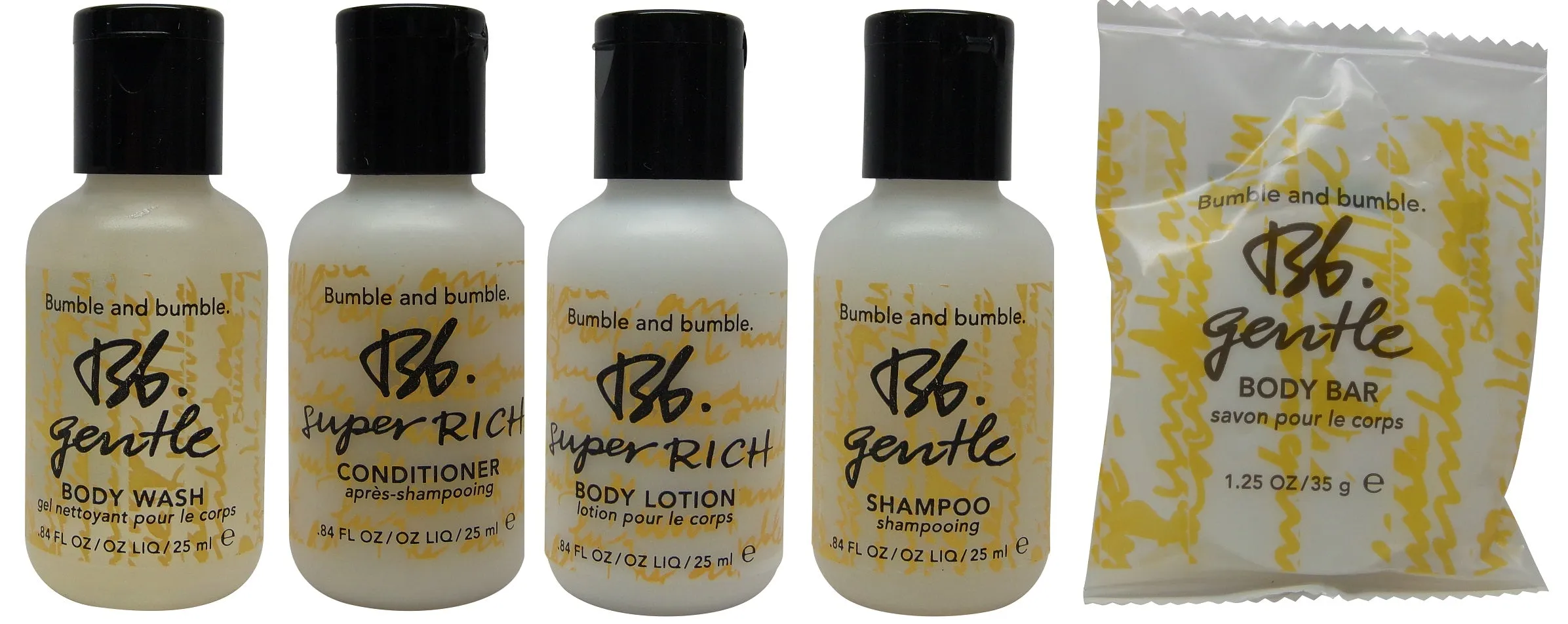 Bumble & Bumble Travel Set-includes 0.84oz Shampoo, Conditioner, Lotion, Shower Gel ,1.25oz Soap
