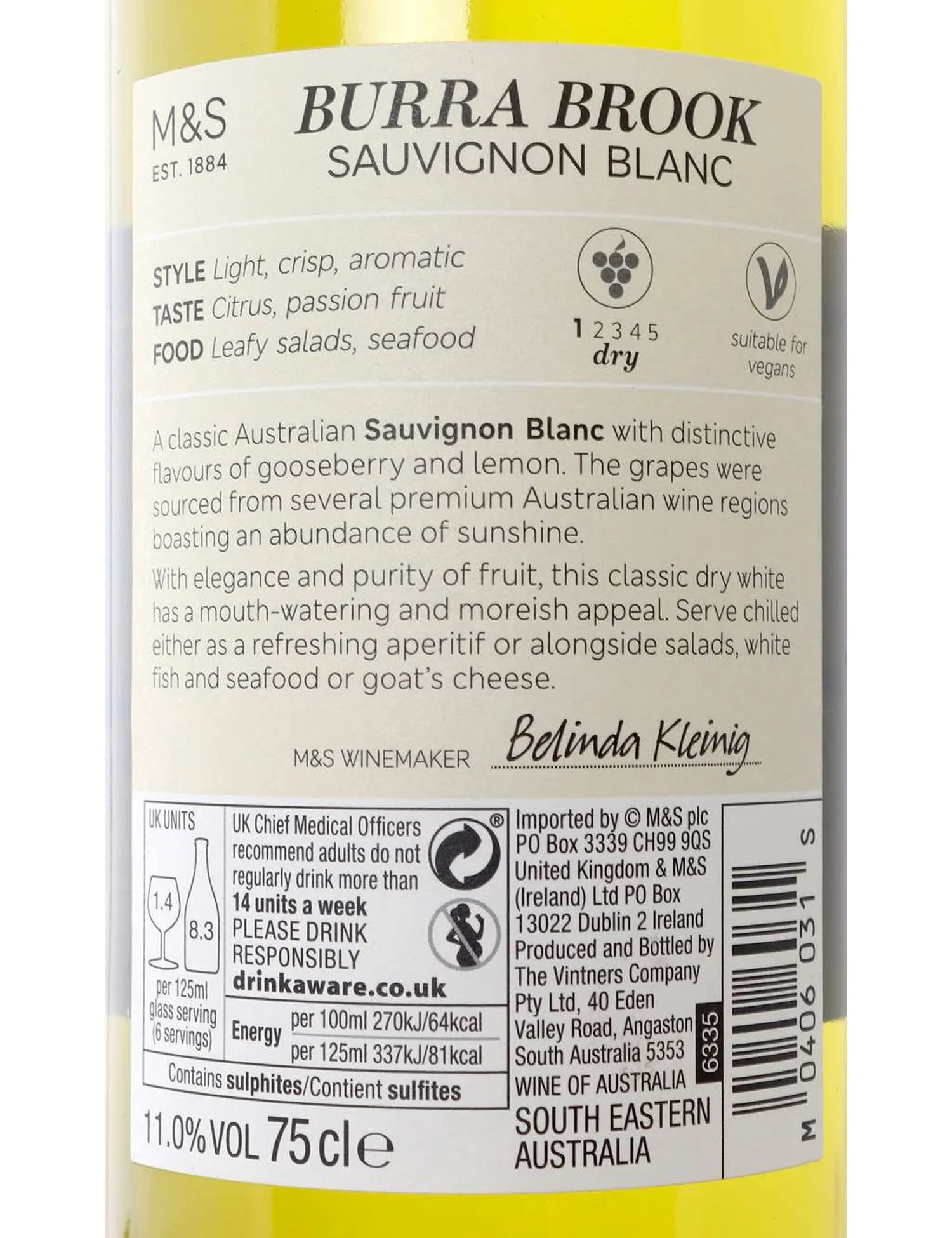 Burra Brook Sauvignon Blanc