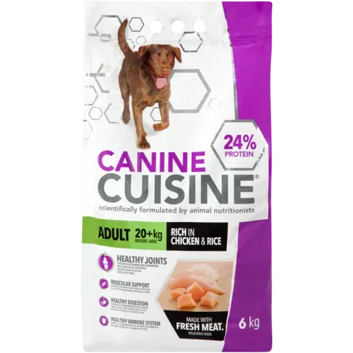 Canine Cuisine Chicken & Rice Medium-Large Adult Dry Dog Food 6kg
