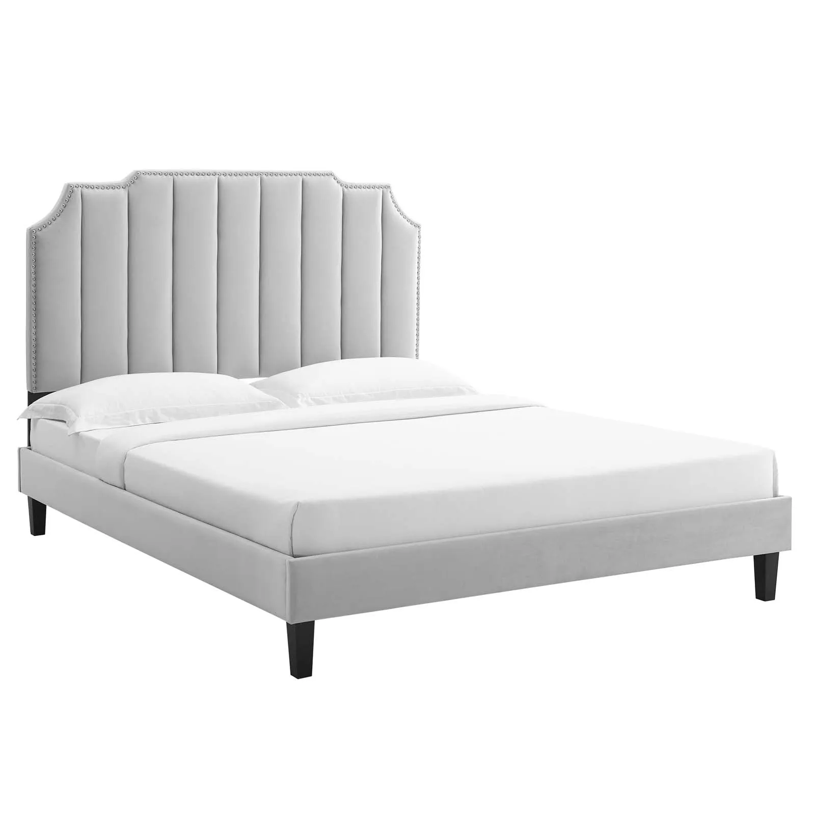 Colette Twin Performance Velvet Platform Bed By Modway - MOD-6884