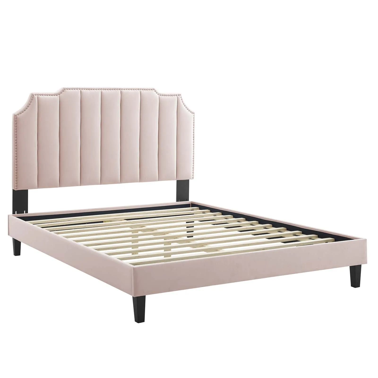 Colette Twin Performance Velvet Platform Bed By Modway - MOD-6884