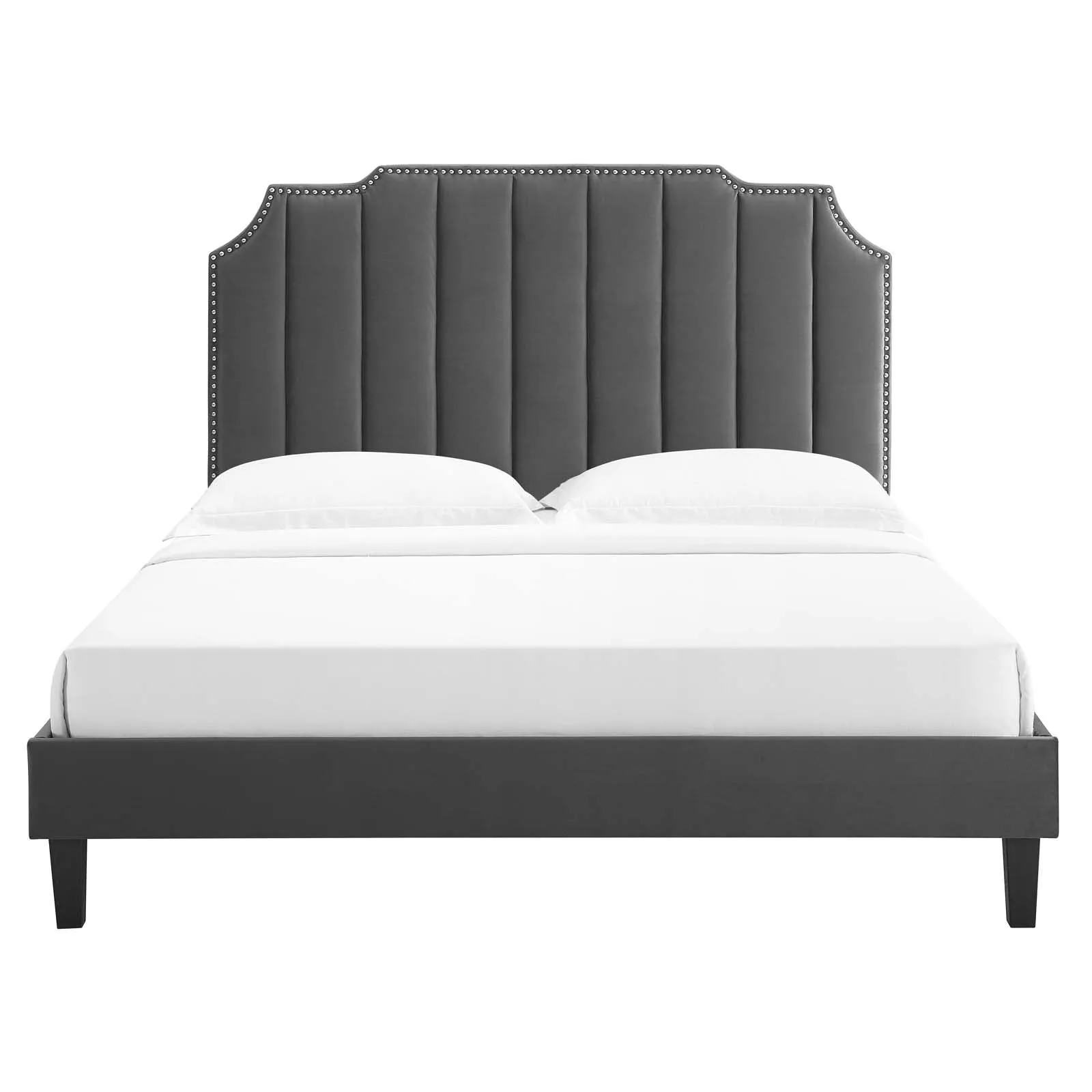 Colette Twin Performance Velvet Platform Bed By Modway - MOD-6884