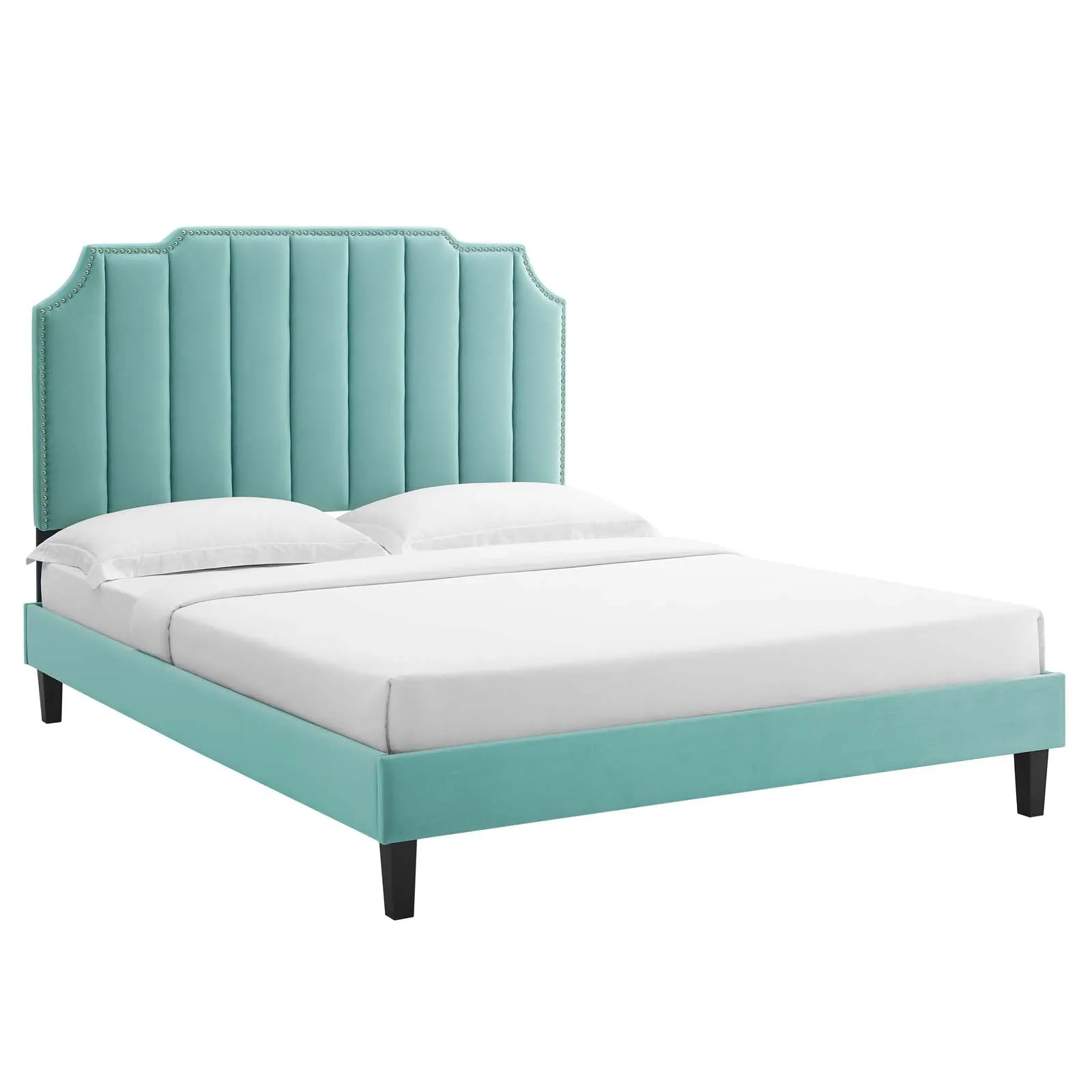 Colette Twin Performance Velvet Platform Bed By Modway - MOD-6884