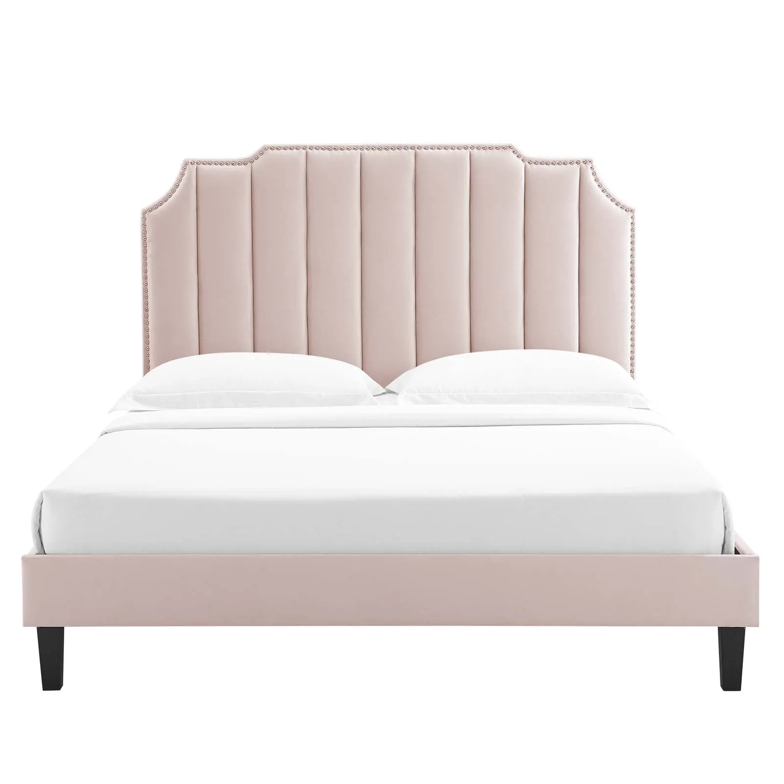 Colette Twin Performance Velvet Platform Bed By Modway - MOD-6884