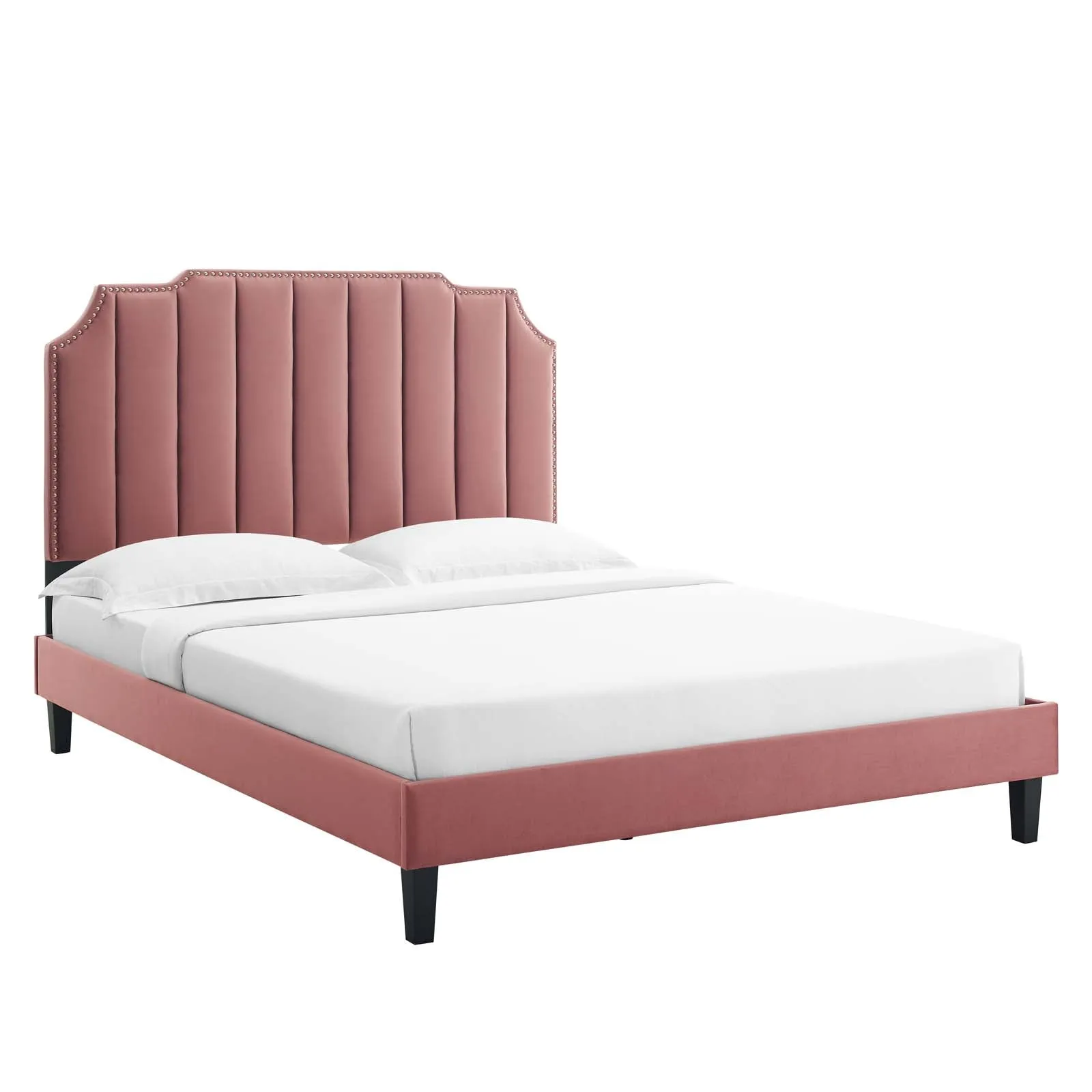 Colette Twin Performance Velvet Platform Bed By Modway - MOD-6884