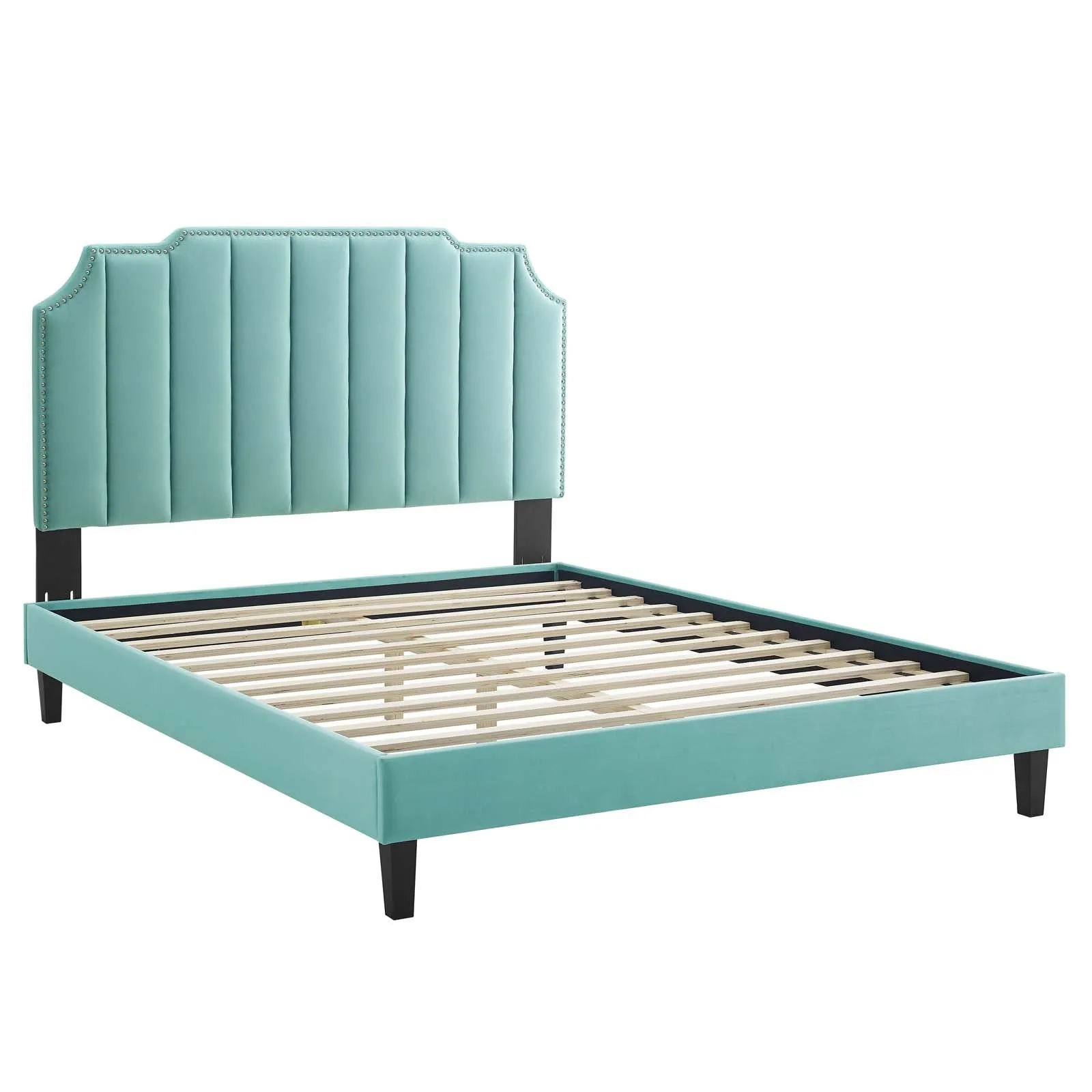 Colette Twin Performance Velvet Platform Bed By Modway - MOD-6884
