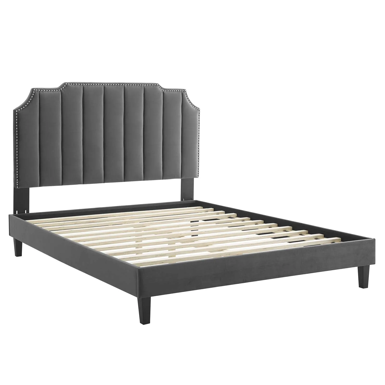 Colette Twin Performance Velvet Platform Bed By Modway - MOD-6884