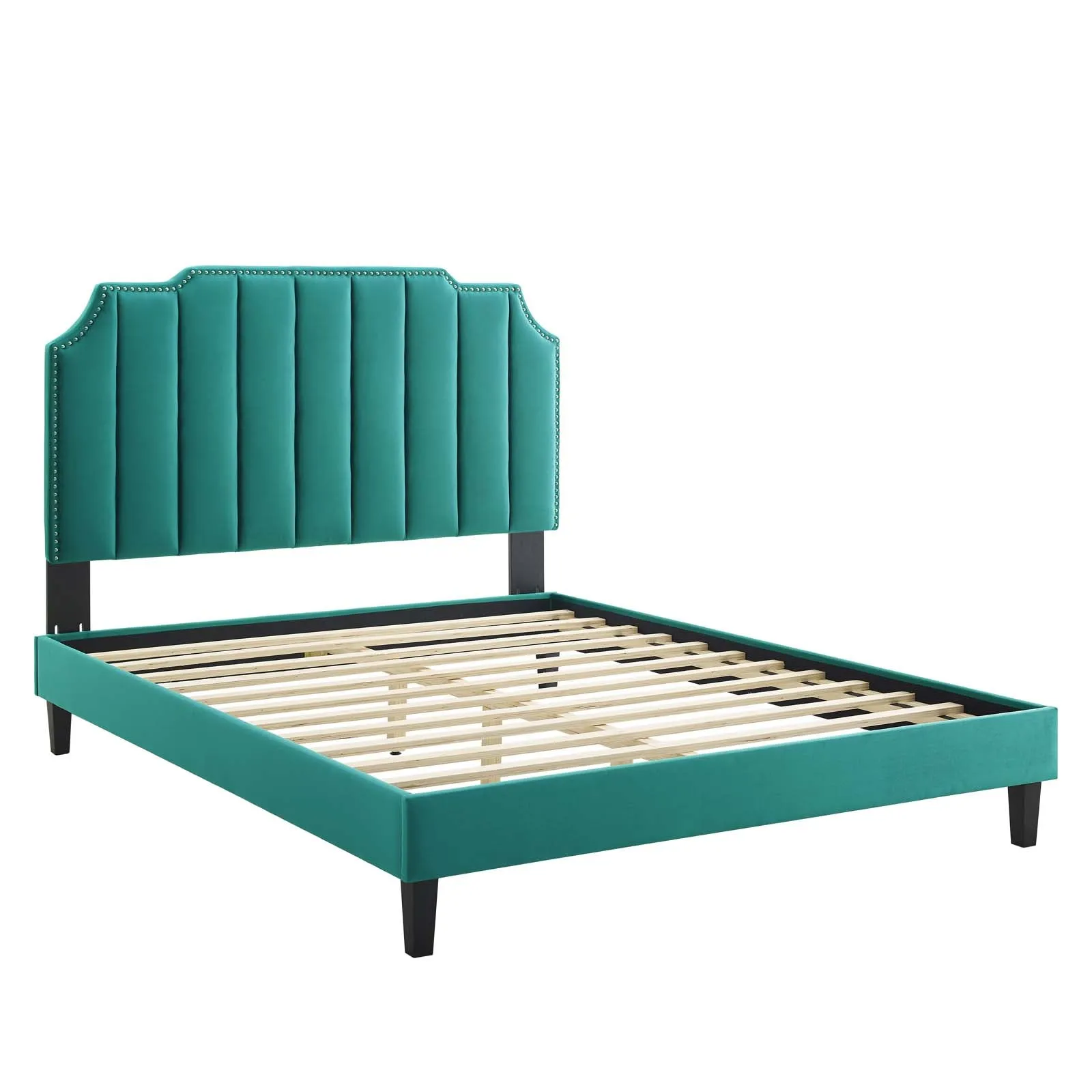 Colette Twin Performance Velvet Platform Bed By Modway - MOD-6884
