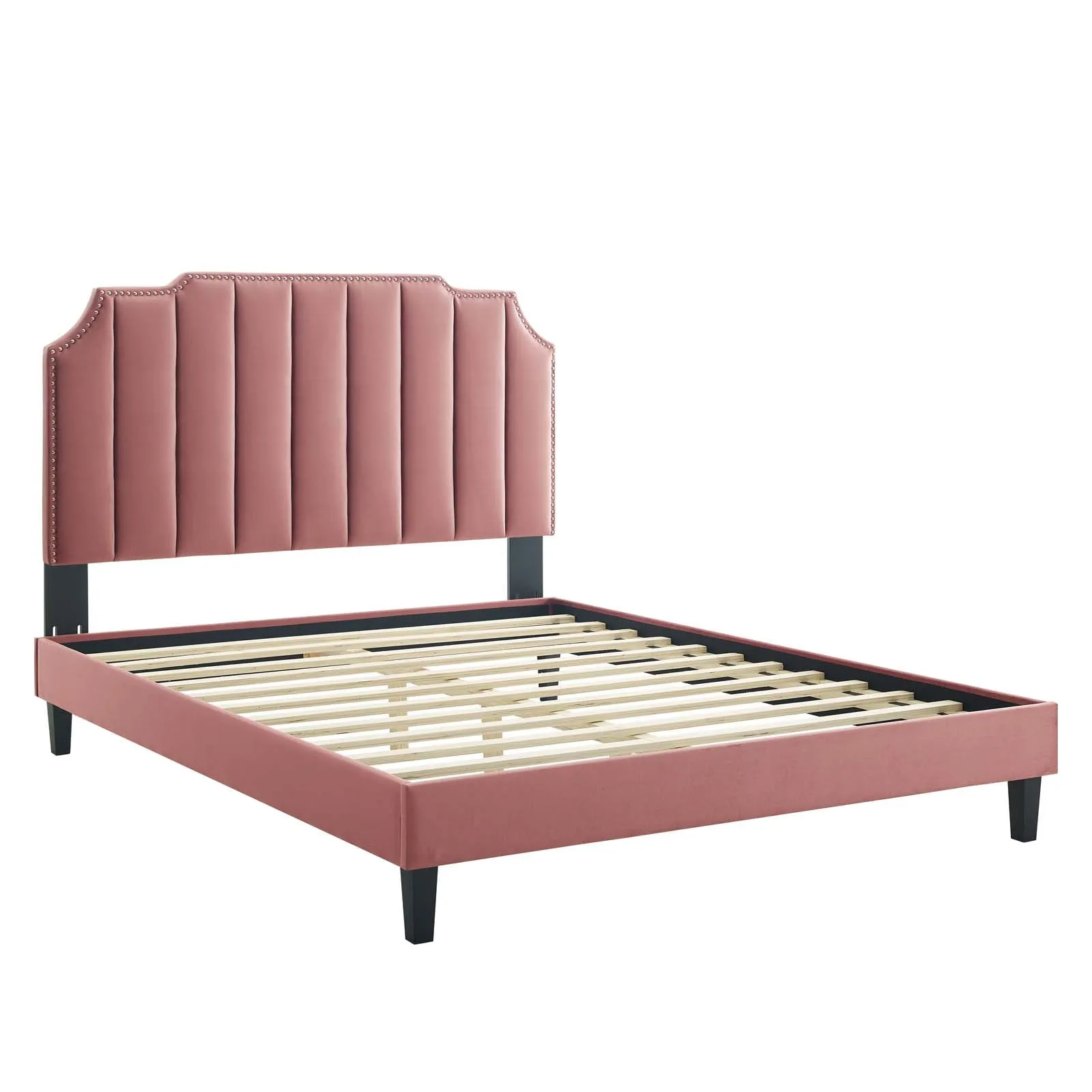 Colette Twin Performance Velvet Platform Bed By Modway - MOD-6884