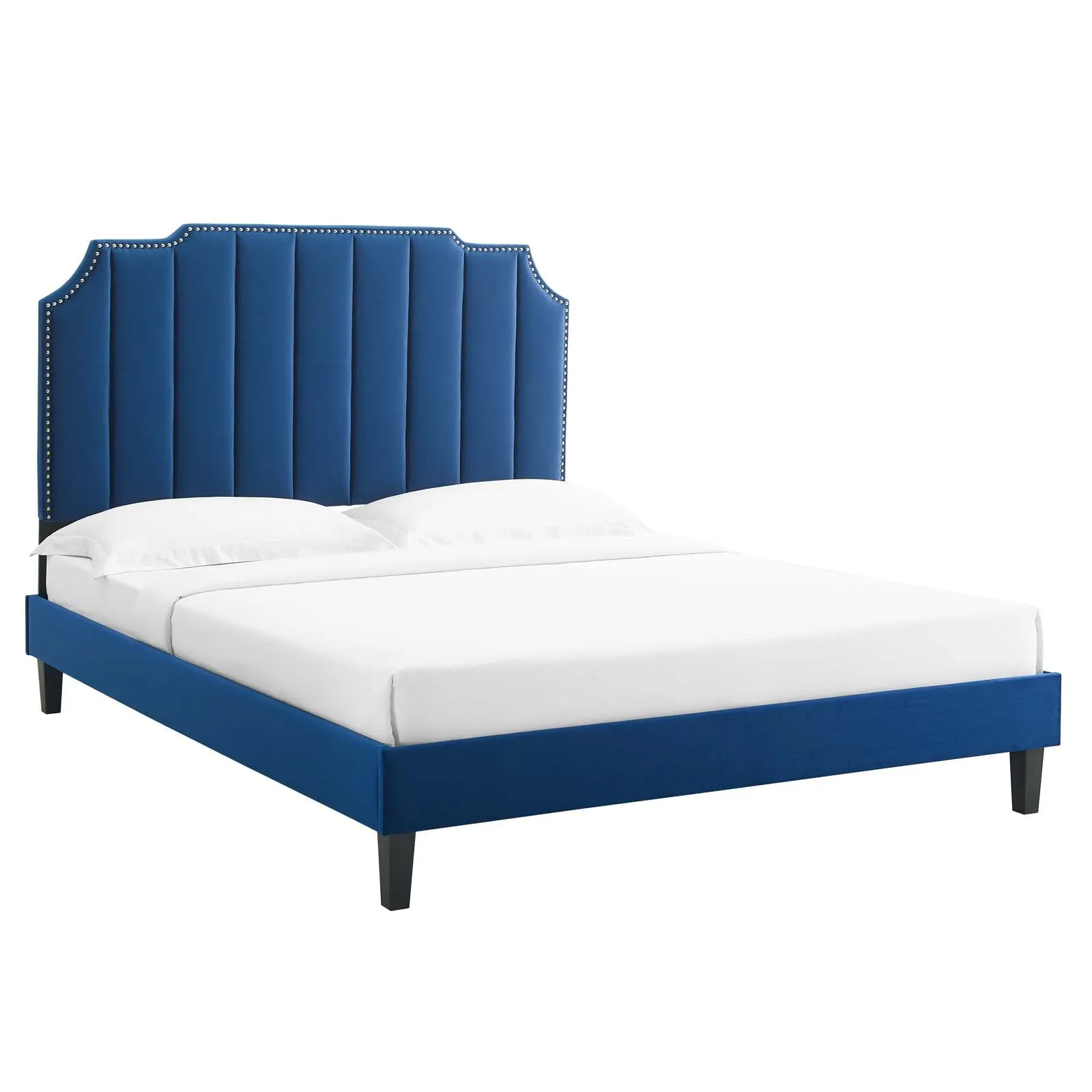 Colette Twin Performance Velvet Platform Bed By Modway - MOD-6884