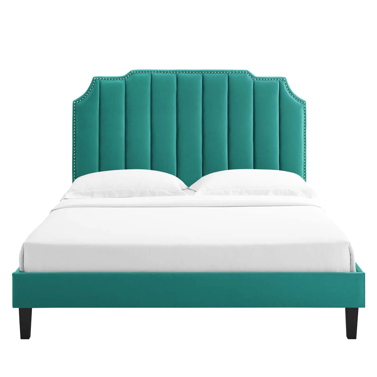 Colette Twin Performance Velvet Platform Bed By Modway - MOD-6884