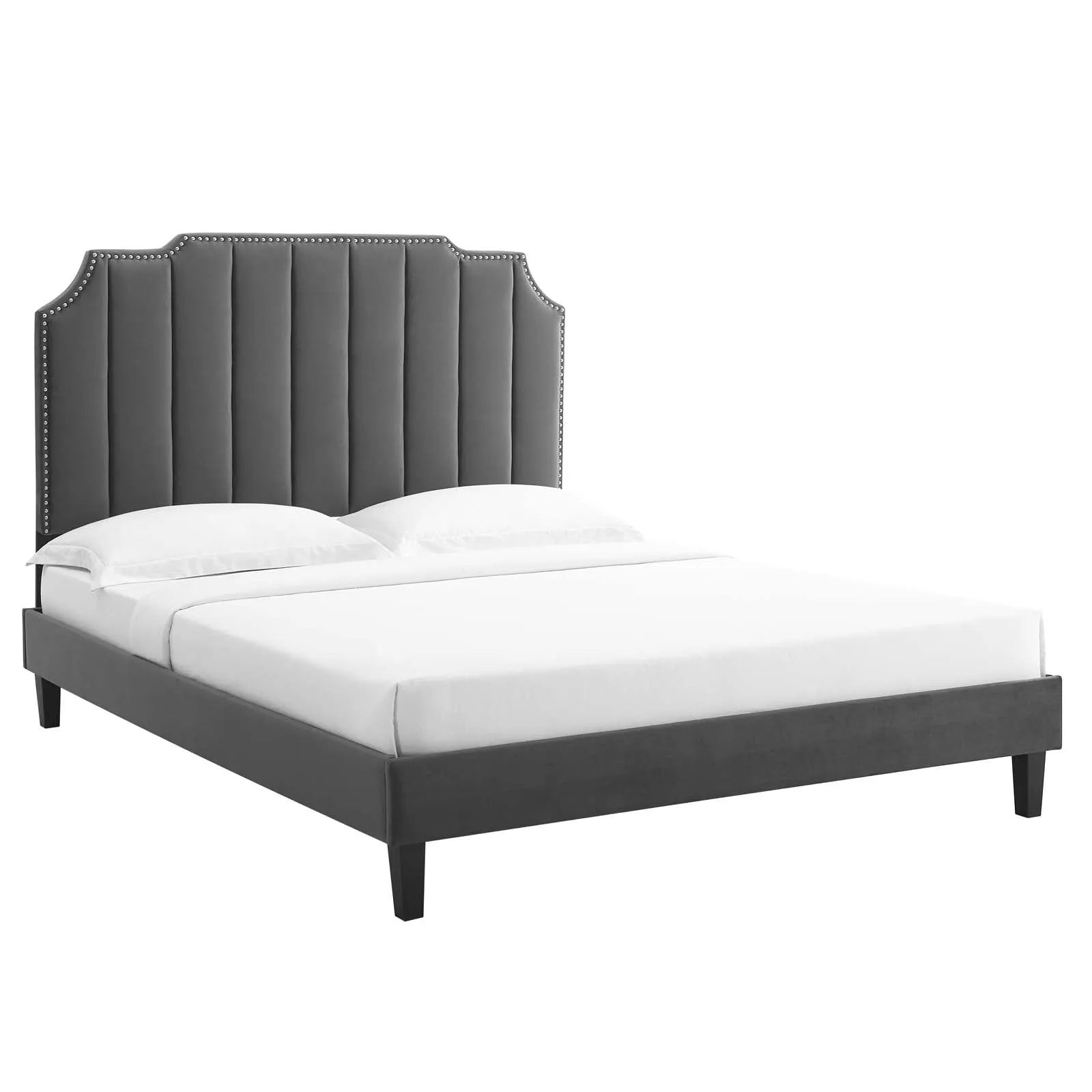 Colette Twin Performance Velvet Platform Bed By Modway - MOD-6884
