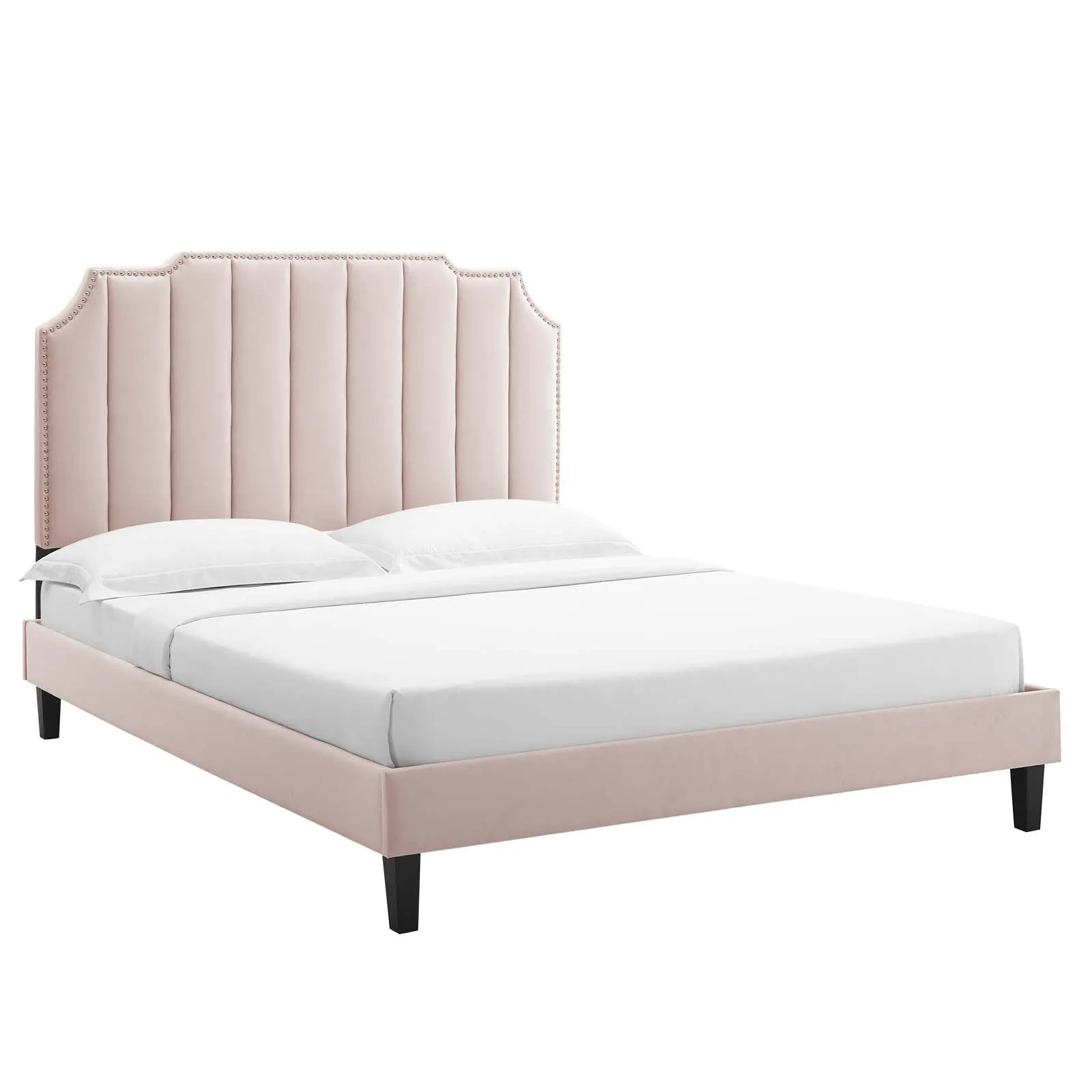 Colette Twin Performance Velvet Platform Bed By Modway - MOD-6884