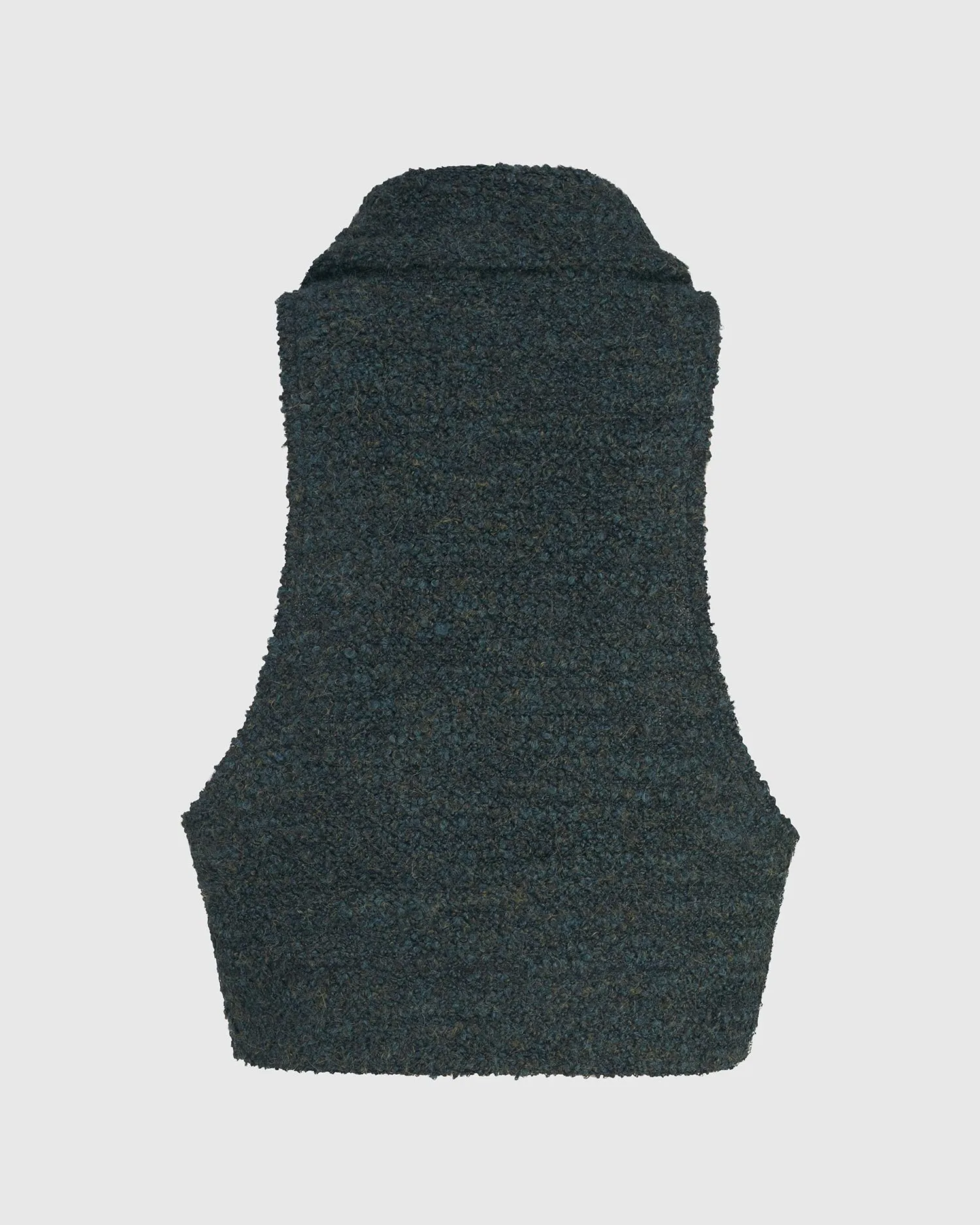 Cozy Crop Boucl Vest, Forest by ALEMBIKA