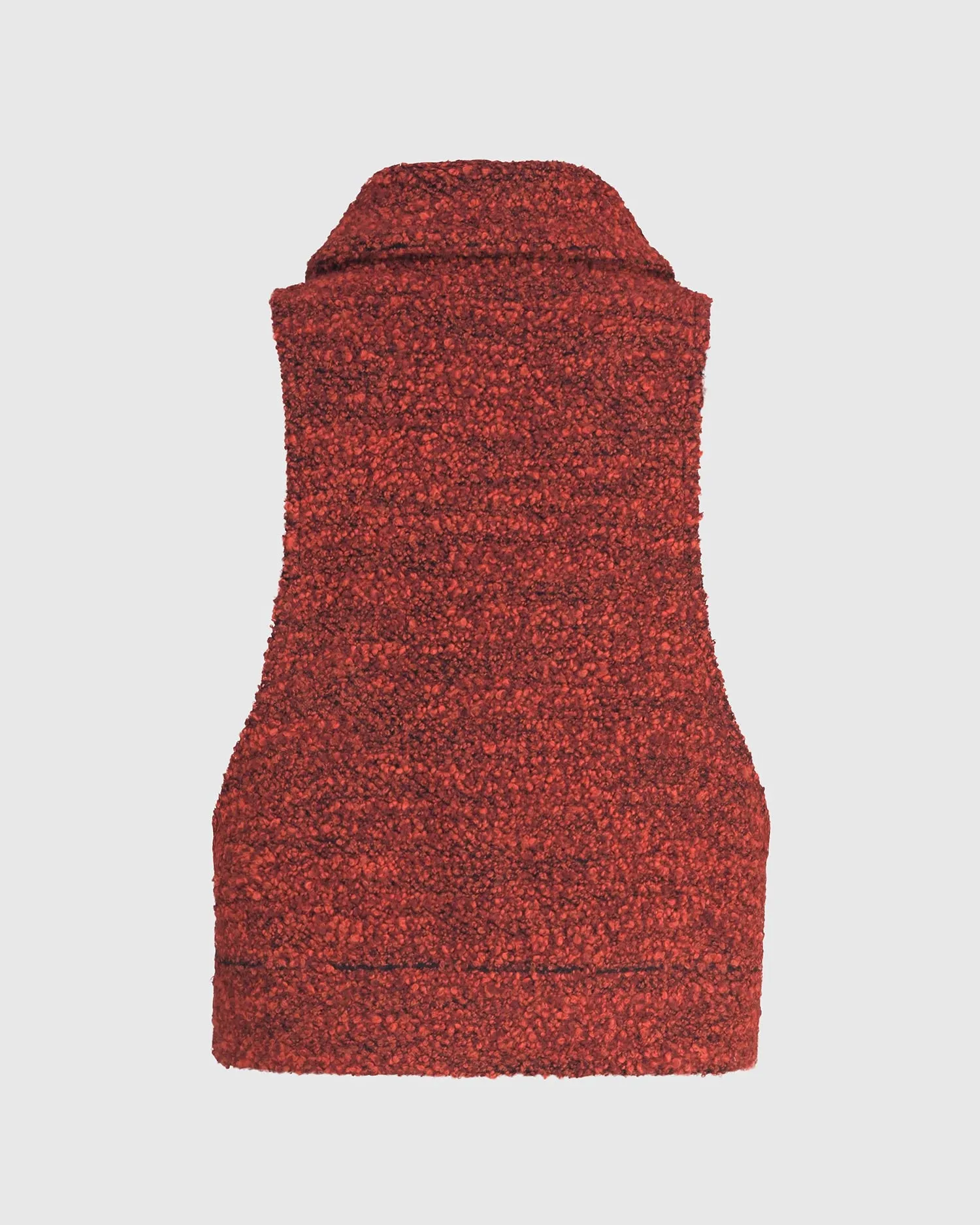 Cozy Crop Boucl Vest, Orange by ALEMBIKA