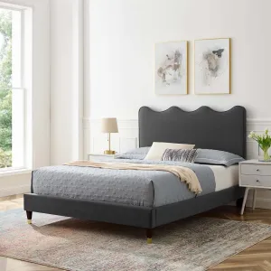 Current Performance Velvet King Platform Bed By Modway - MOD-6737