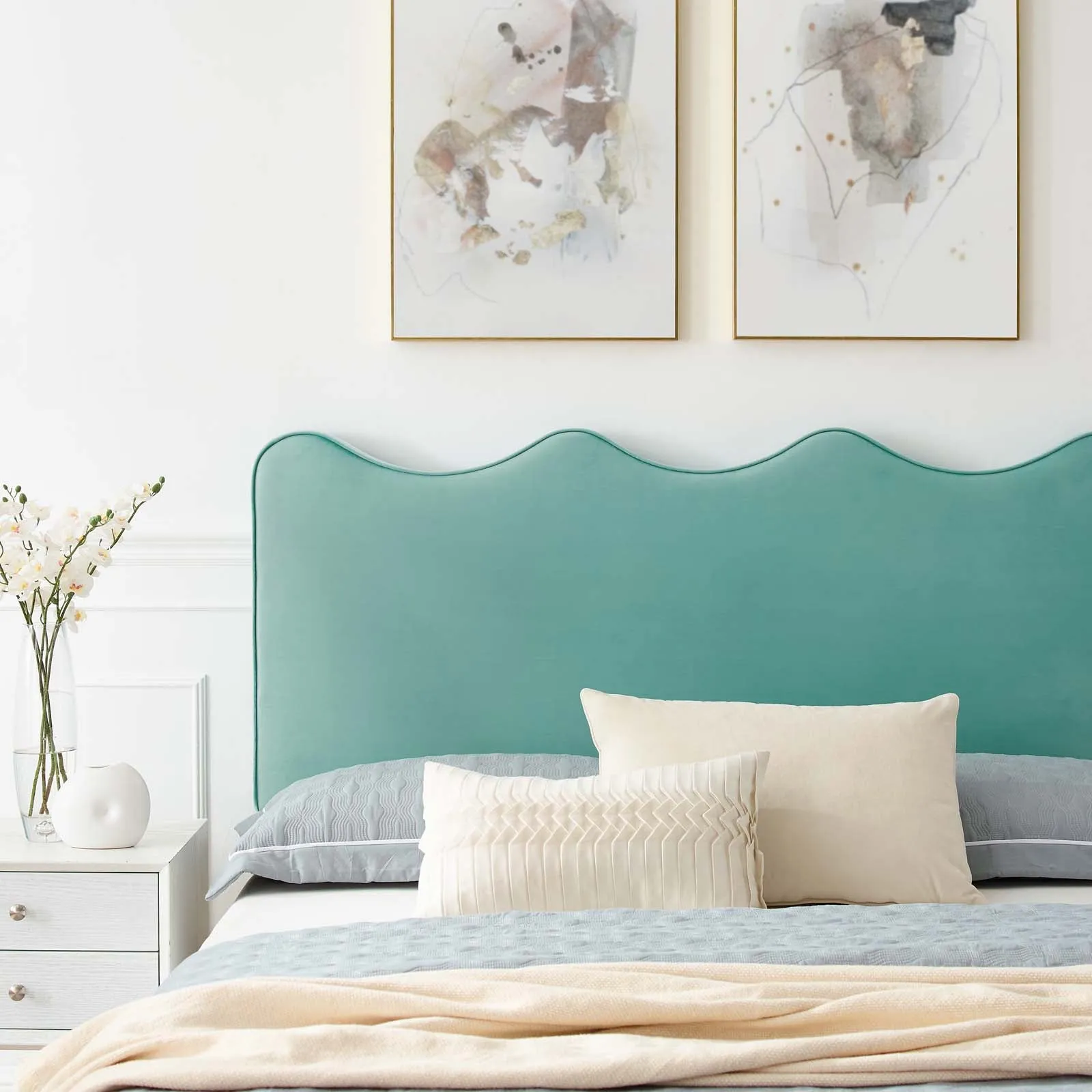 Current Performance Velvet King Platform Bed By Modway - MOD-6737