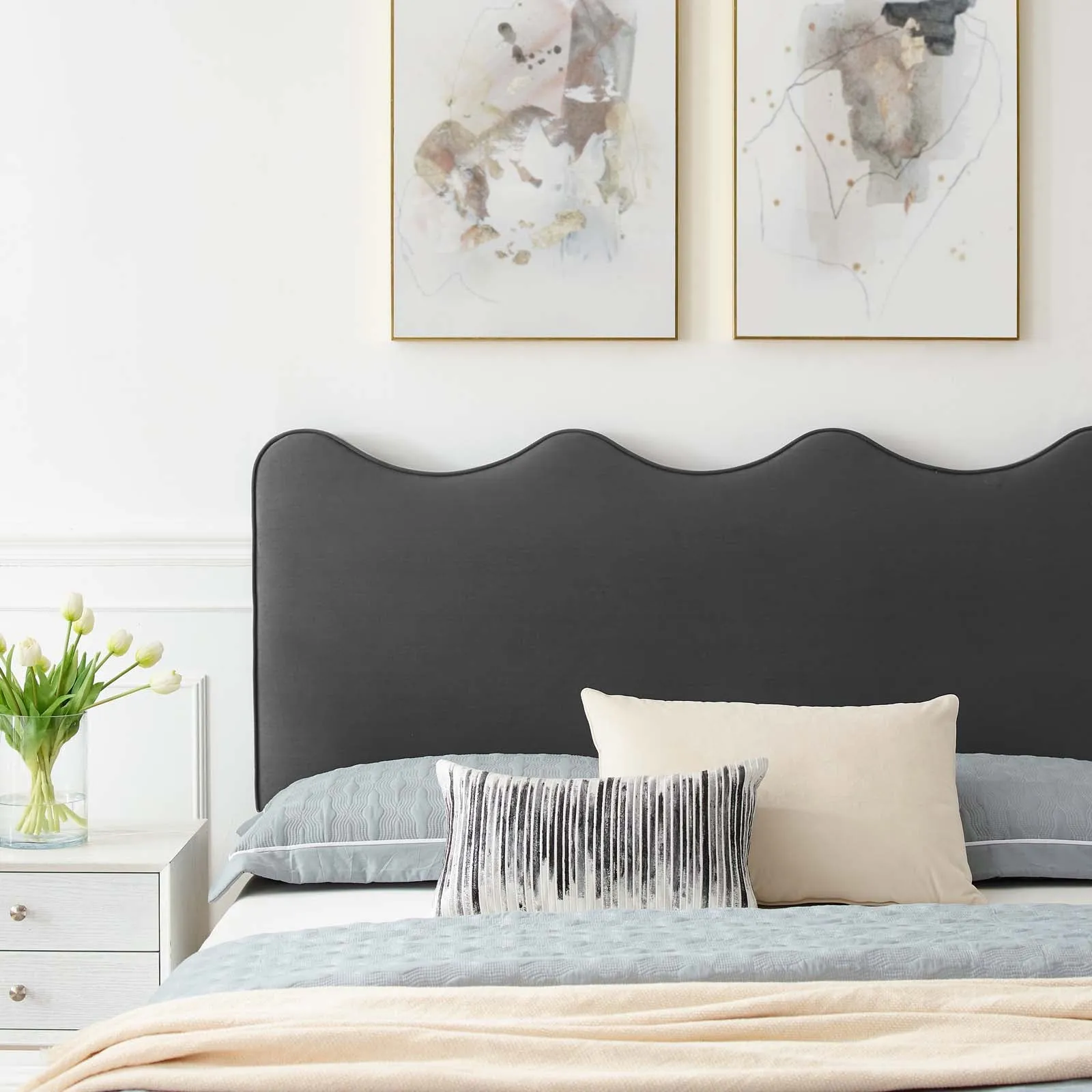 Current Performance Velvet King Platform Bed By Modway - MOD-6737
