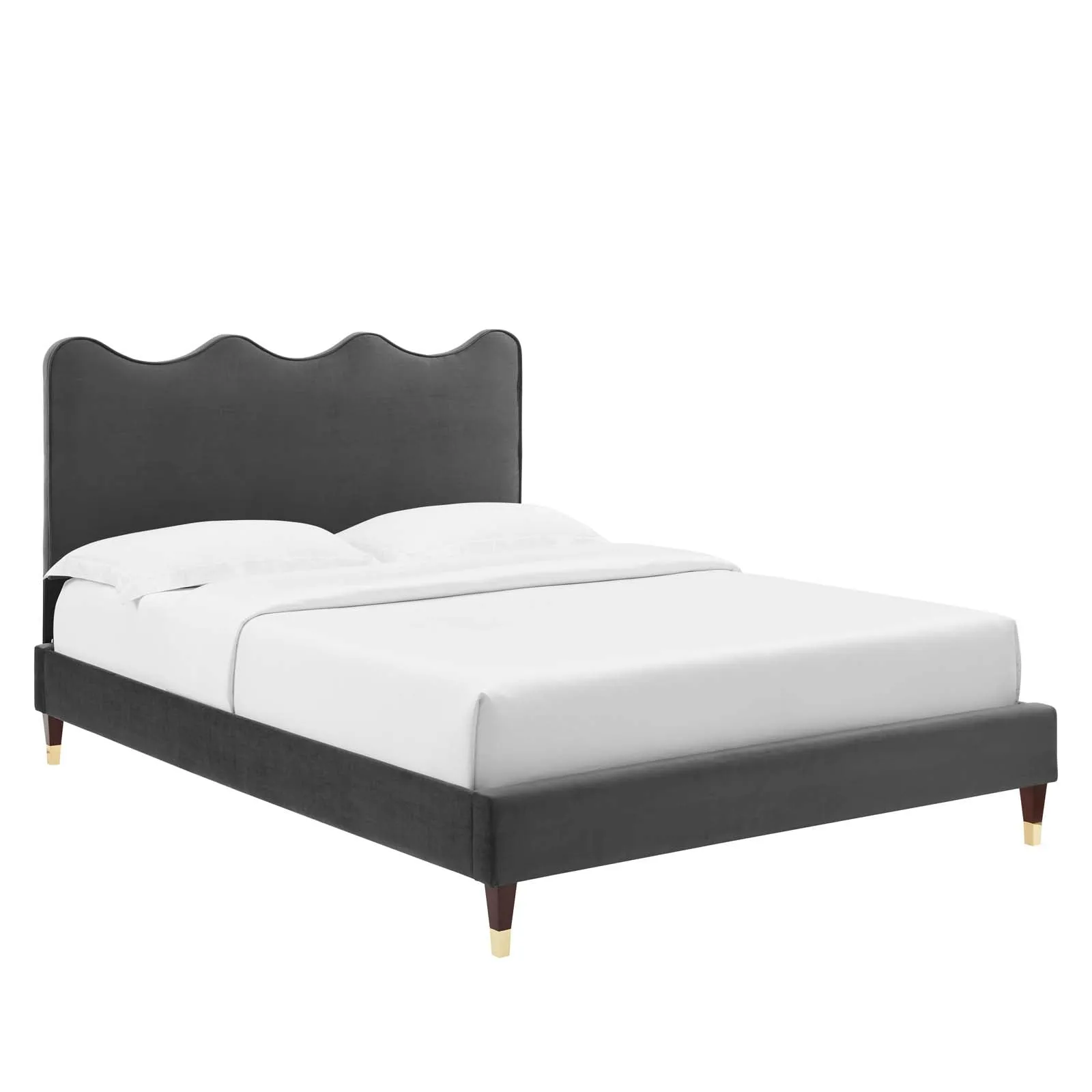 Current Performance Velvet King Platform Bed By Modway - MOD-6737