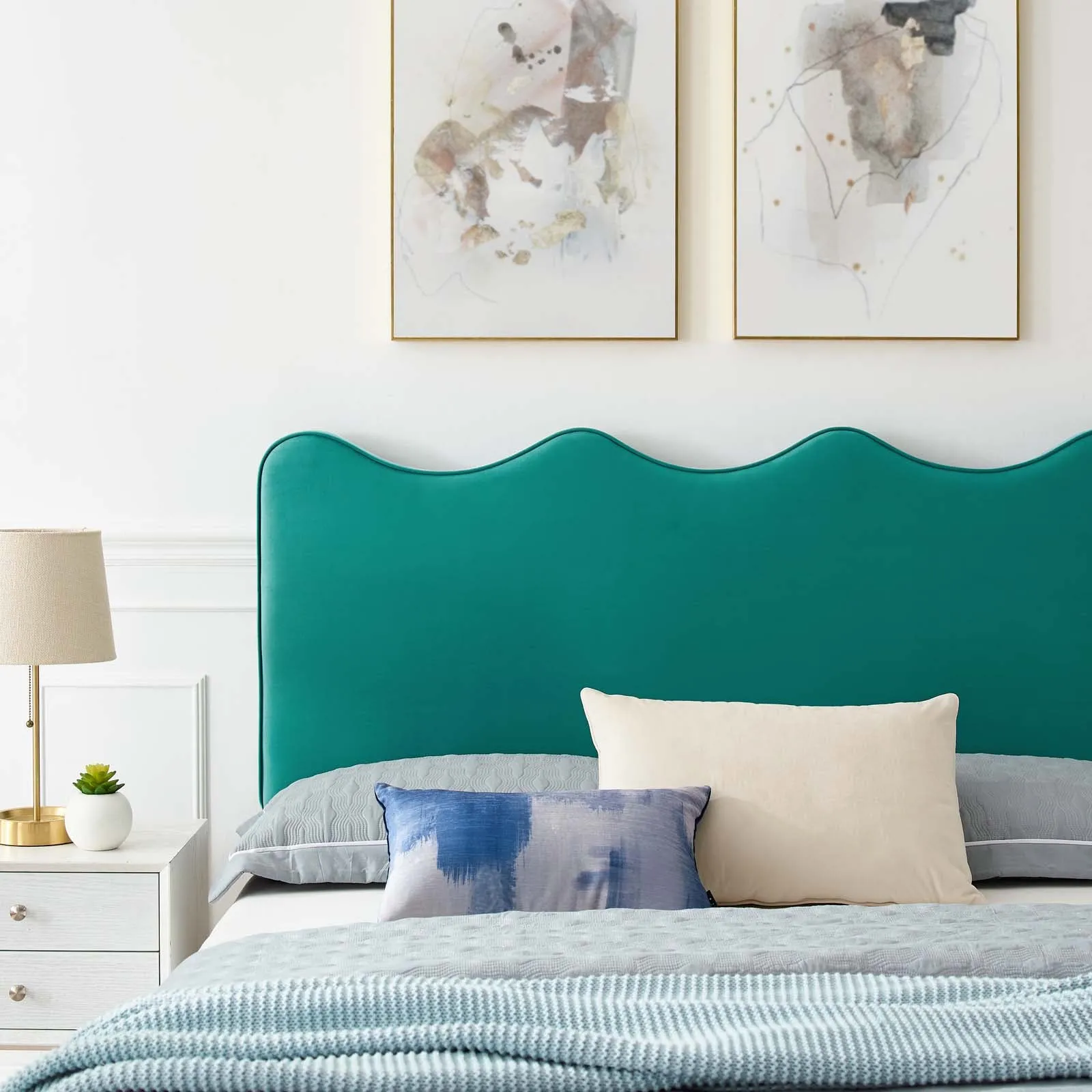 Current Performance Velvet King Platform Bed By Modway - MOD-6737