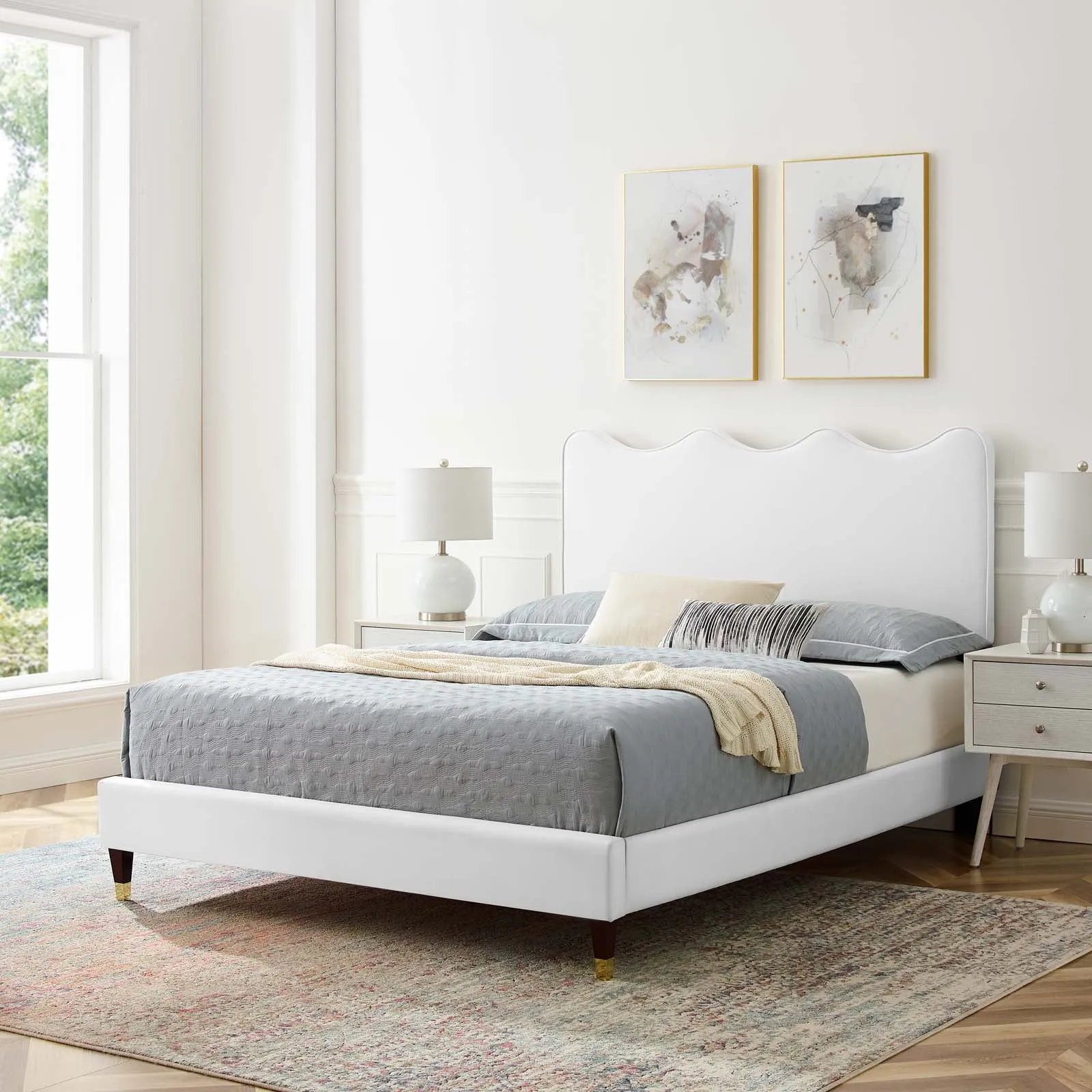 Current Performance Velvet King Platform Bed By Modway - MOD-6737