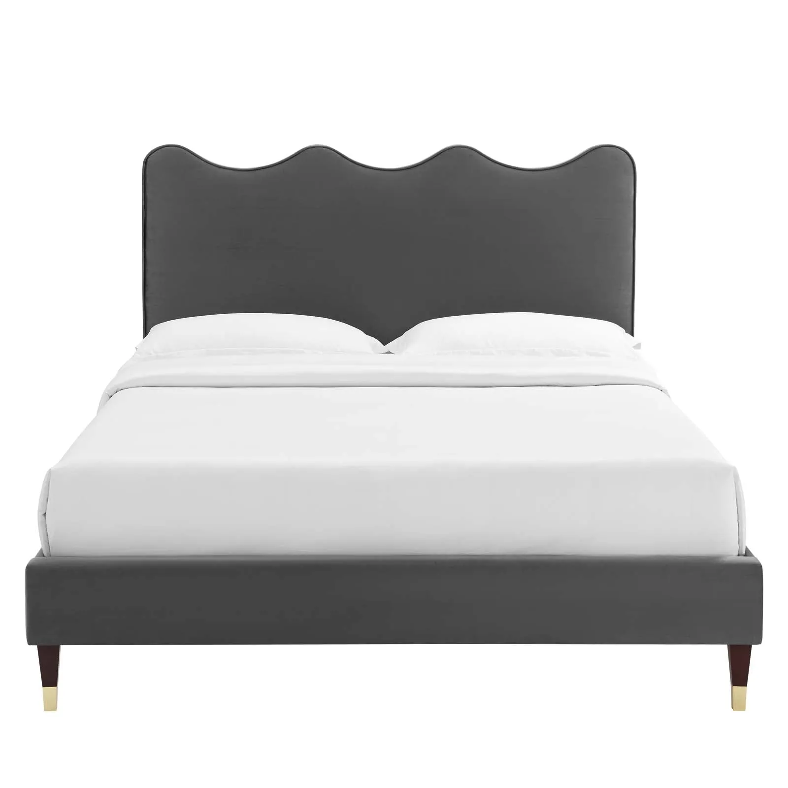 Current Performance Velvet Queen Platform Bed By Modway - MOD-6734
