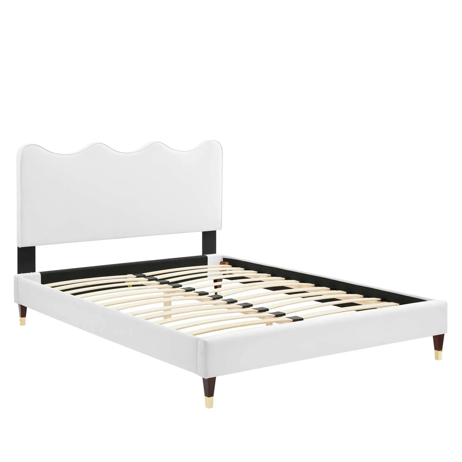 Current Performance Velvet Queen Platform Bed By Modway - MOD-6734