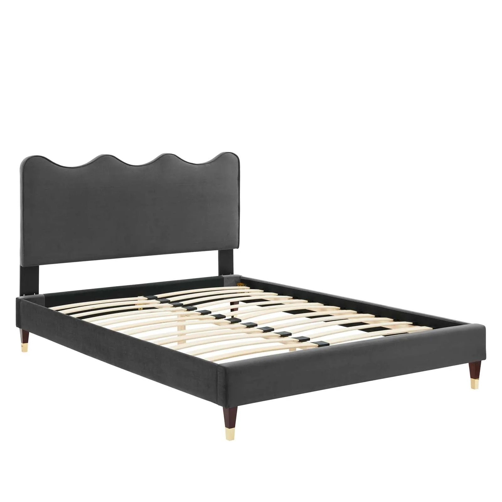 Current Performance Velvet Queen Platform Bed By Modway - MOD-6734