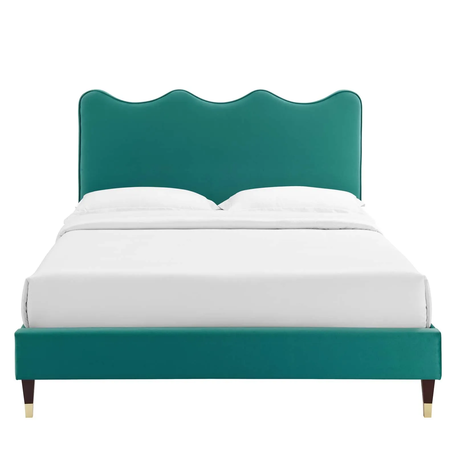Current Performance Velvet Queen Platform Bed By Modway - MOD-6734