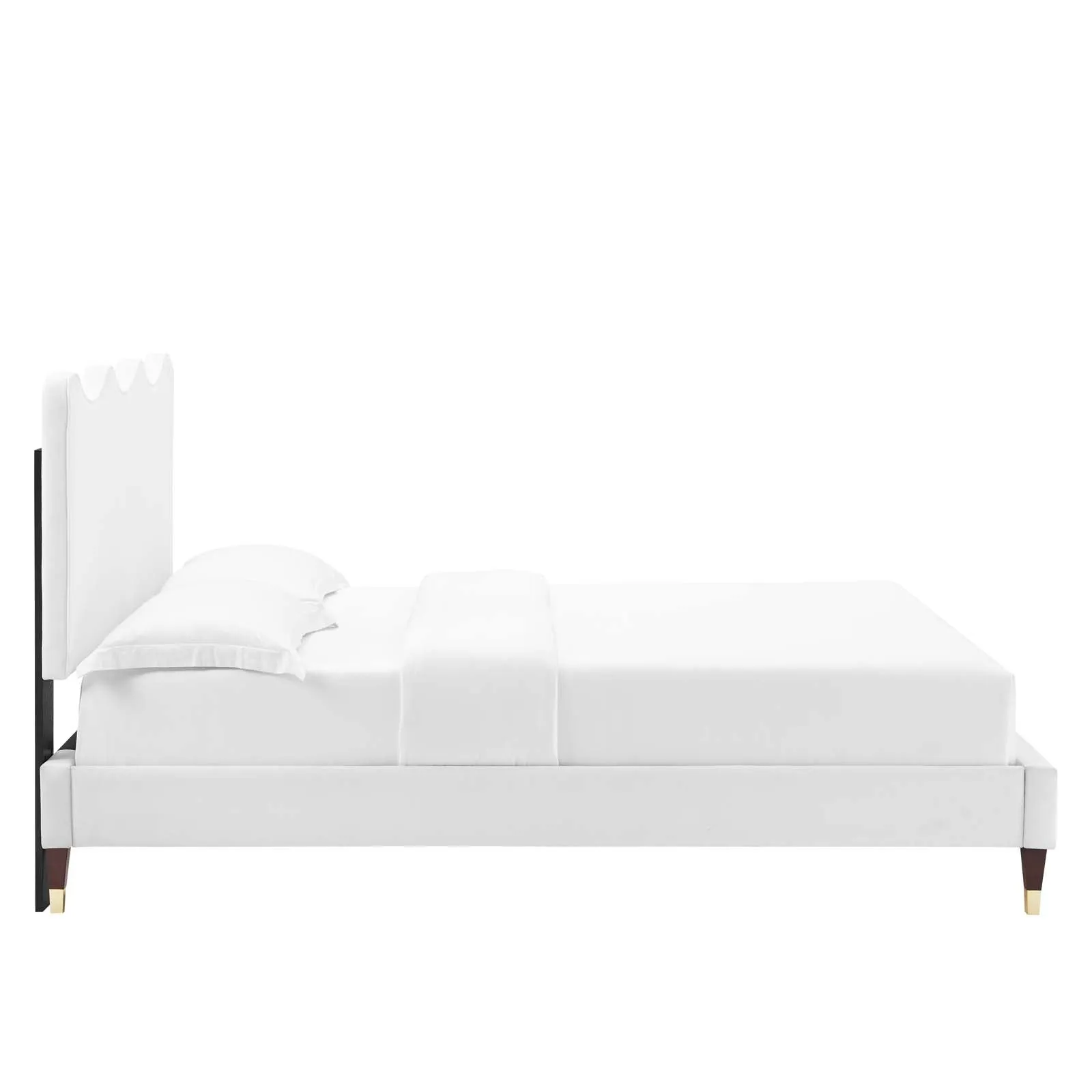 Current Performance Velvet Queen Platform Bed By Modway - MOD-6734