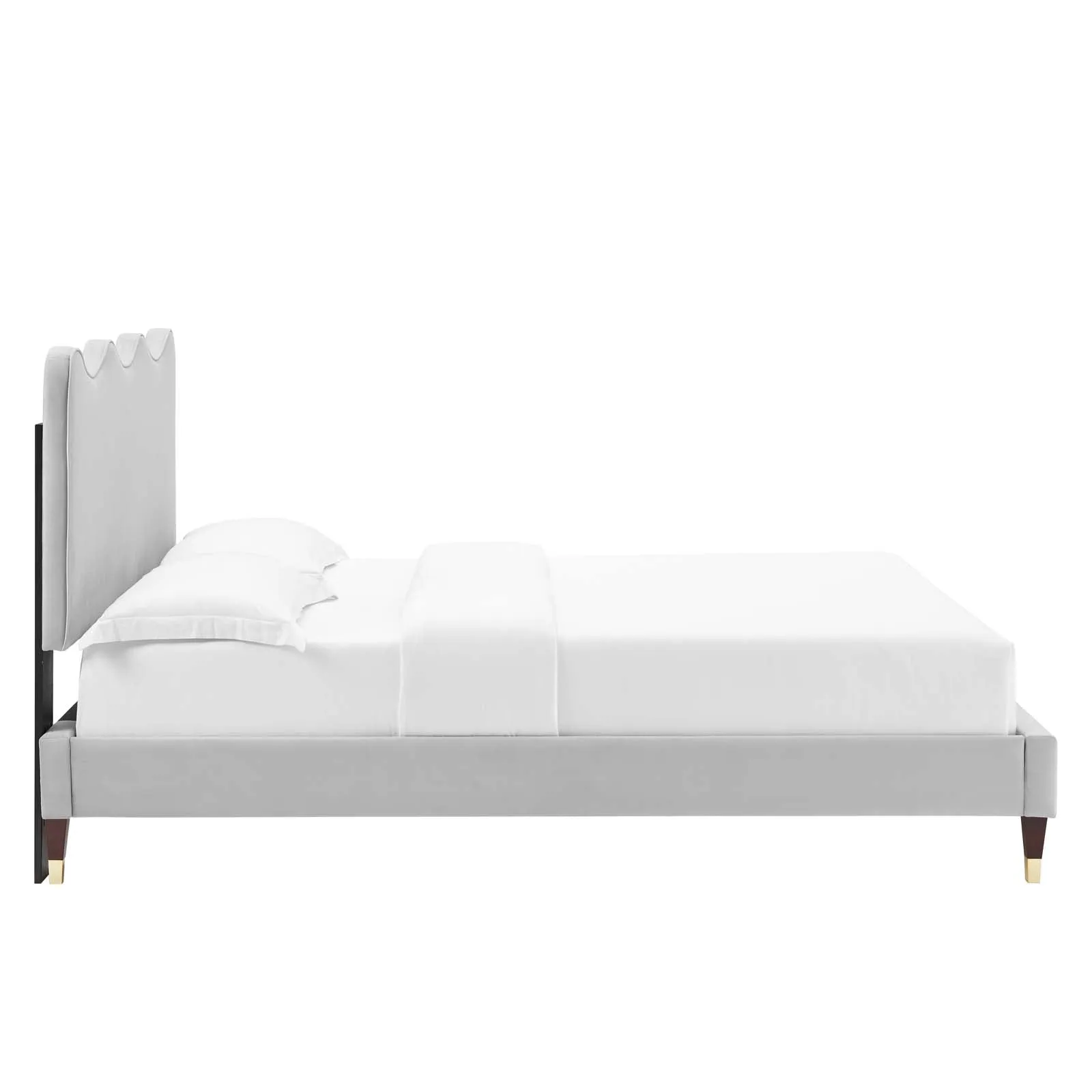 Current Performance Velvet Queen Platform Bed By Modway - MOD-6734