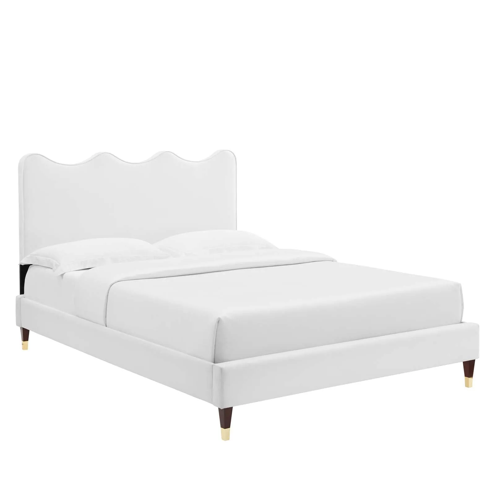Current Performance Velvet Queen Platform Bed By Modway - MOD-6734