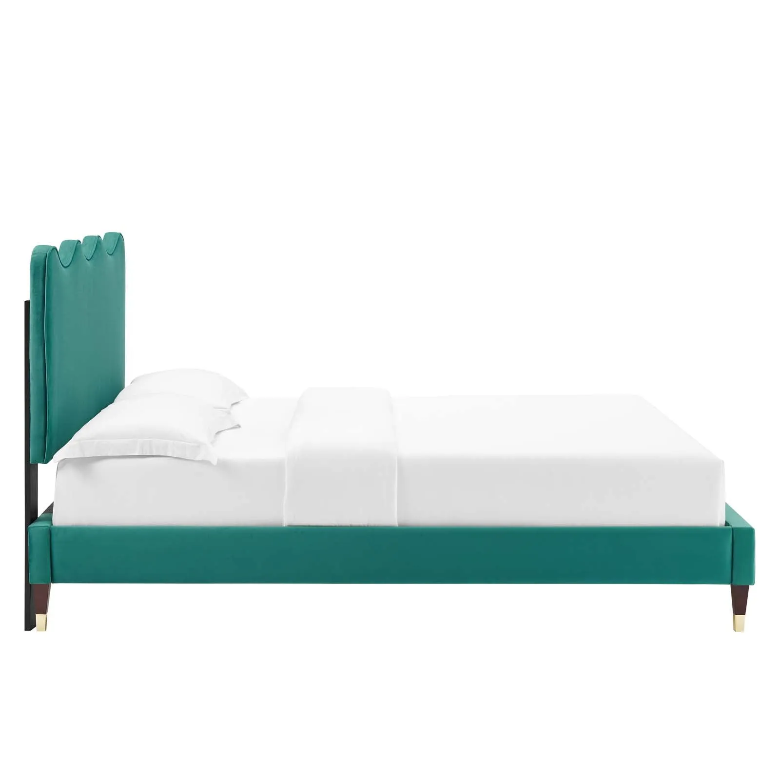 Current Performance Velvet Queen Platform Bed By Modway - MOD-6734