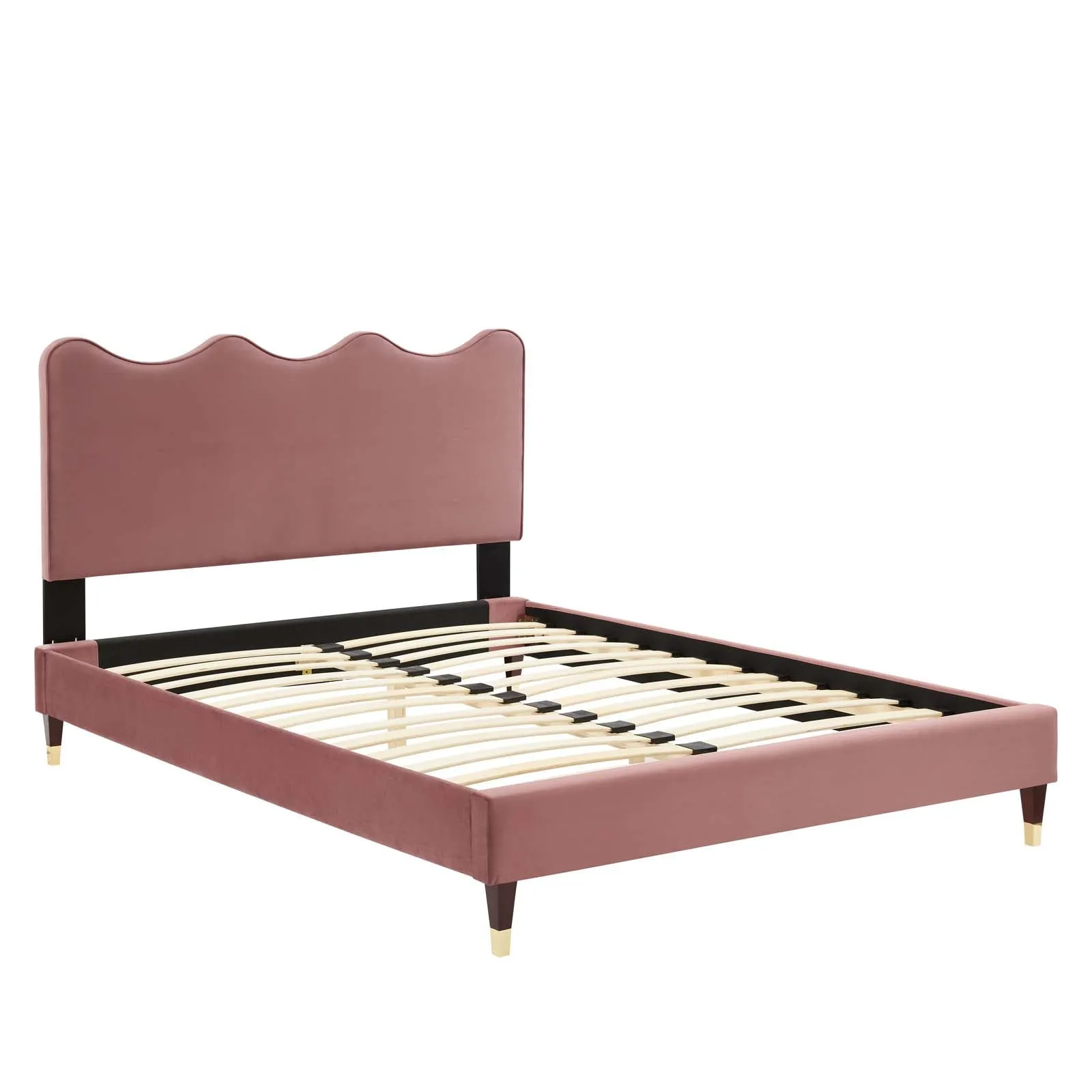 Current Performance Velvet Queen Platform Bed By Modway - MOD-6734