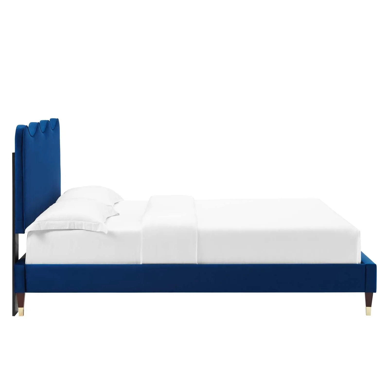 Current Performance Velvet Queen Platform Bed By Modway - MOD-6734
