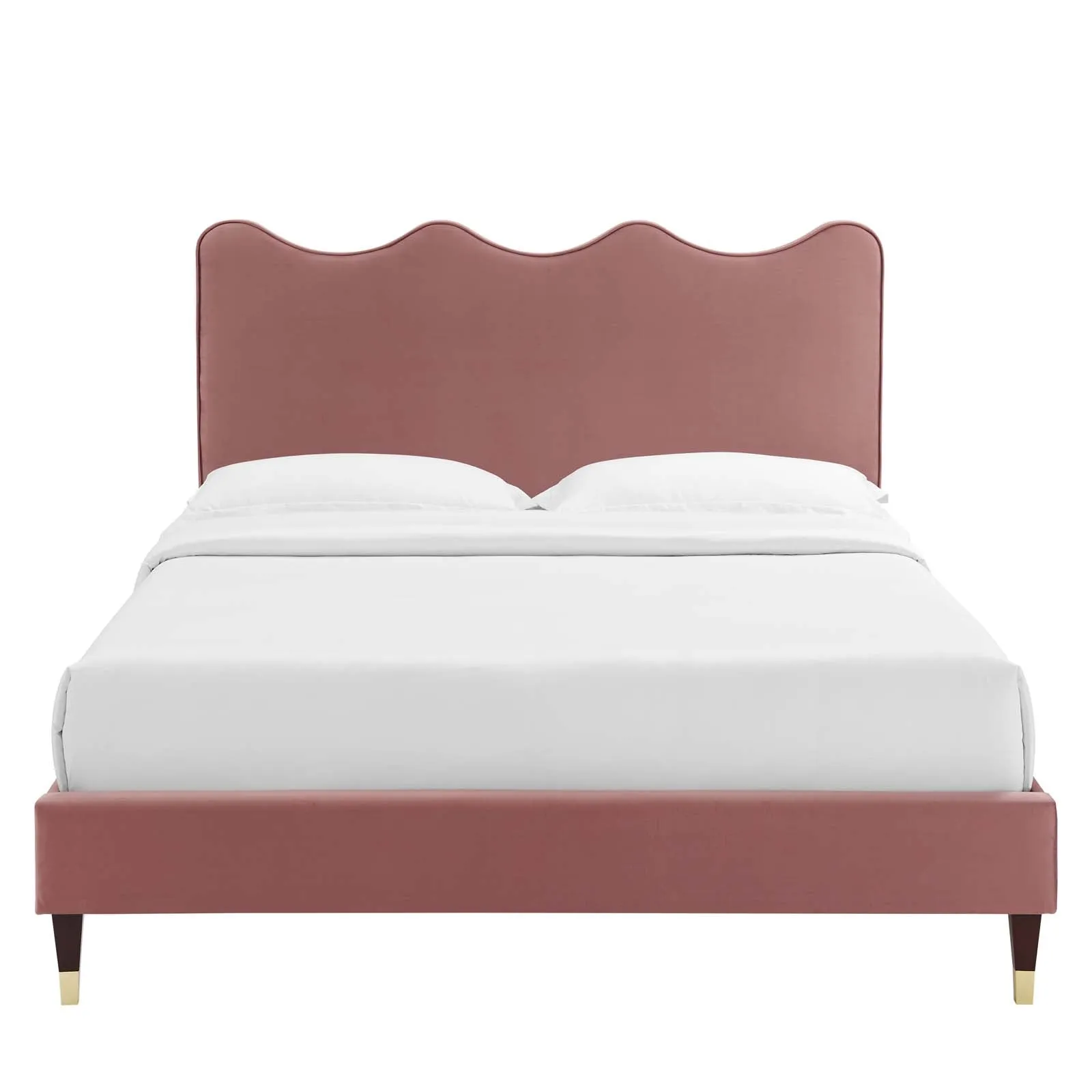 Current Performance Velvet Queen Platform Bed By Modway - MOD-6734