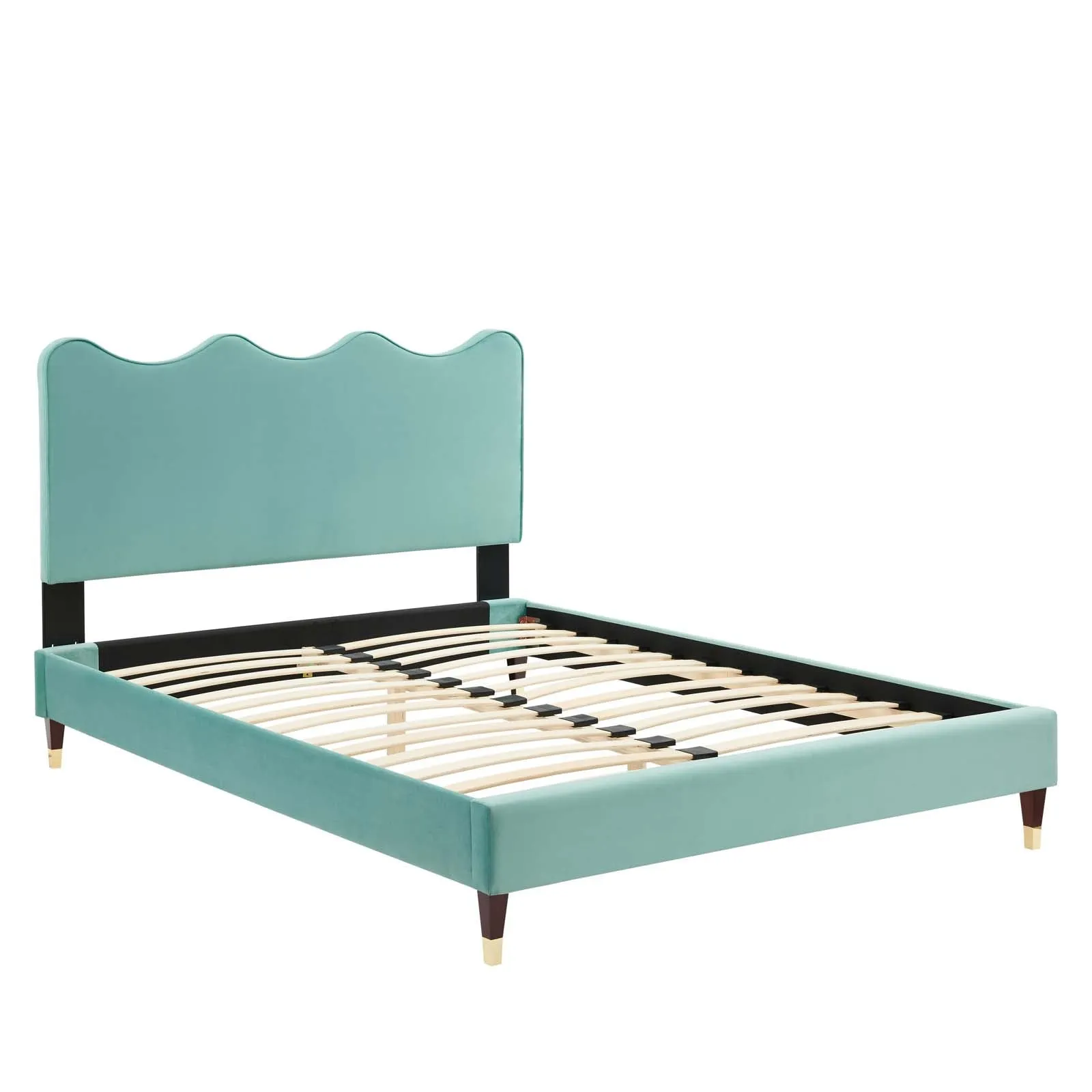 Current Performance Velvet Queen Platform Bed By Modway - MOD-6734